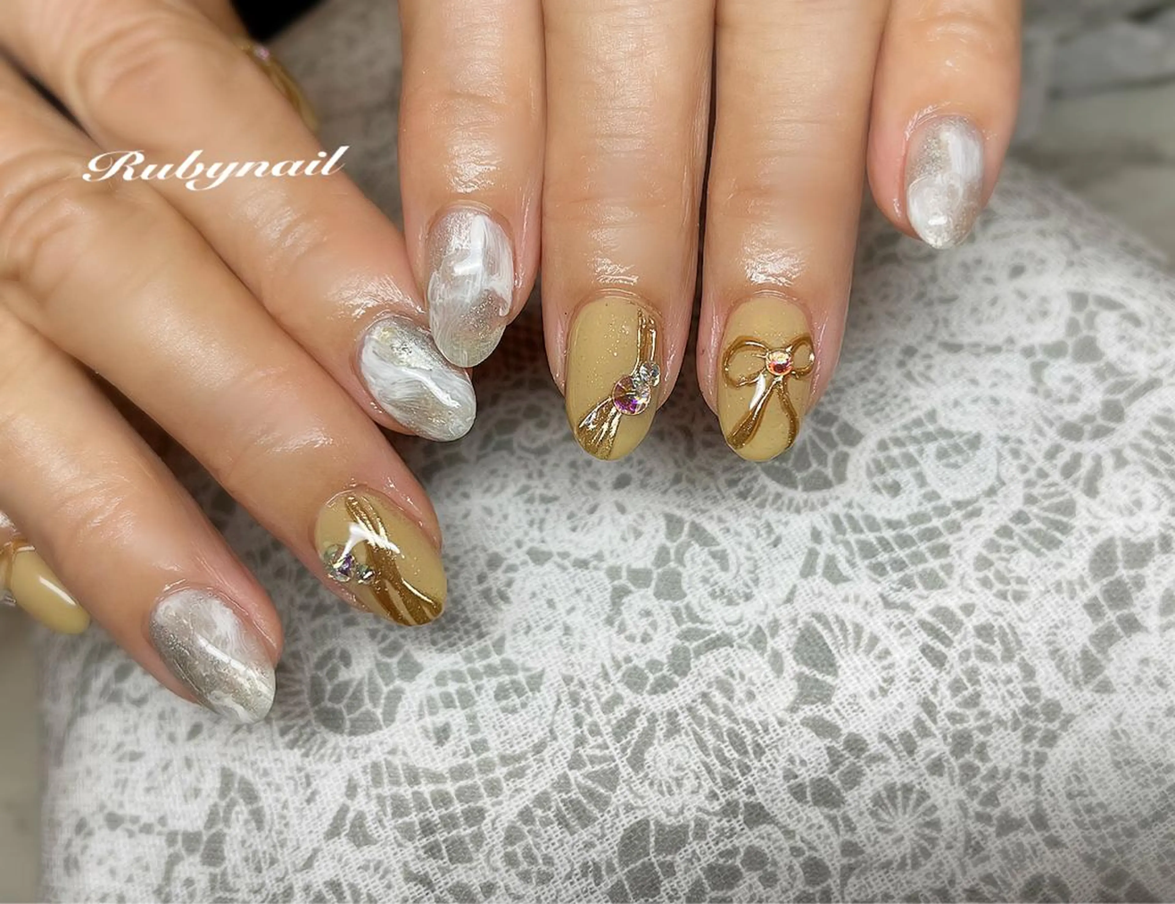 ネイル リボン Rubynail所属・プライベートサロン Rubynailのネイルデザイン
