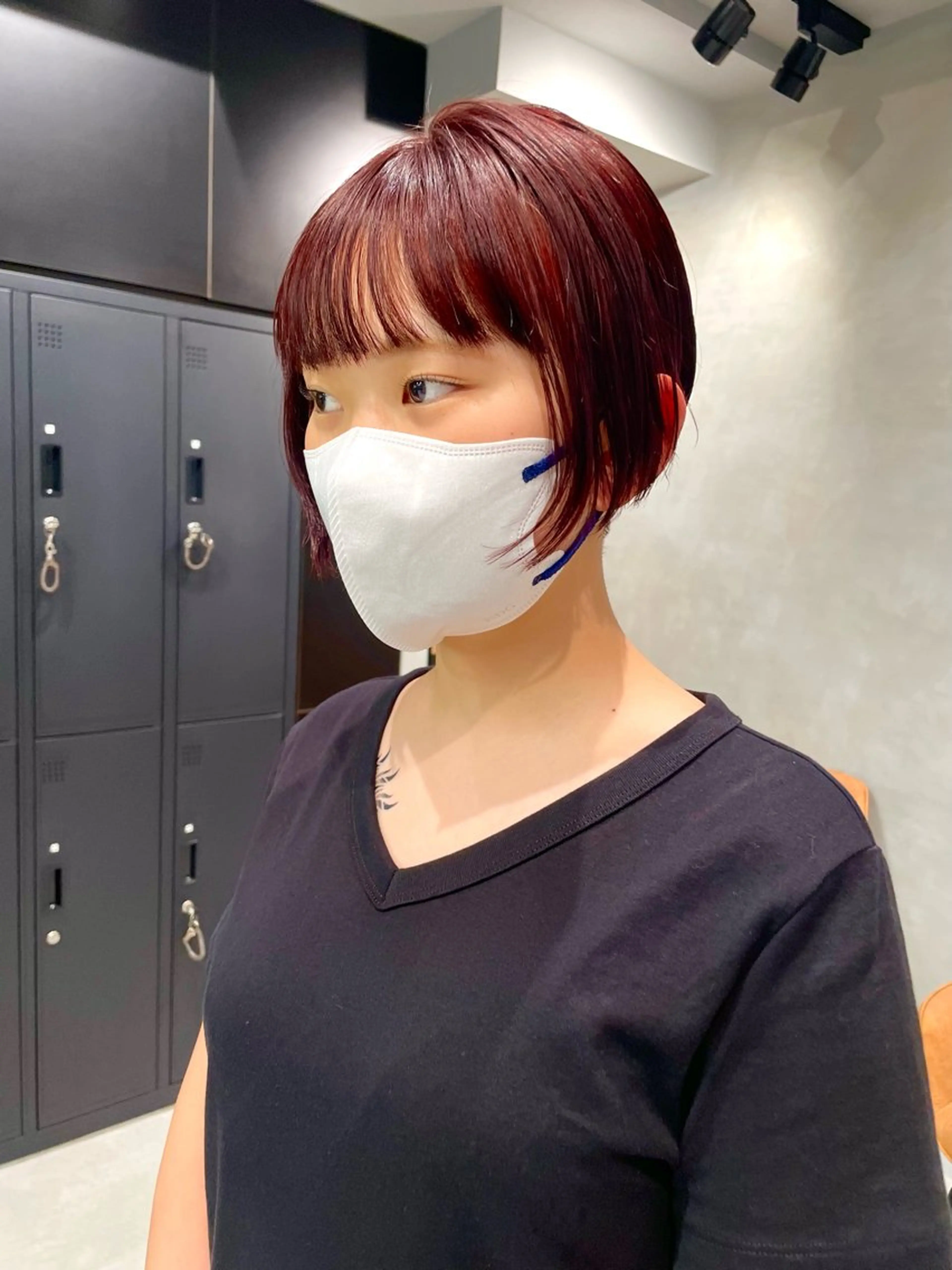 ショート カラー 暖色レイヤー 🥀REIRIのヘアスタイル