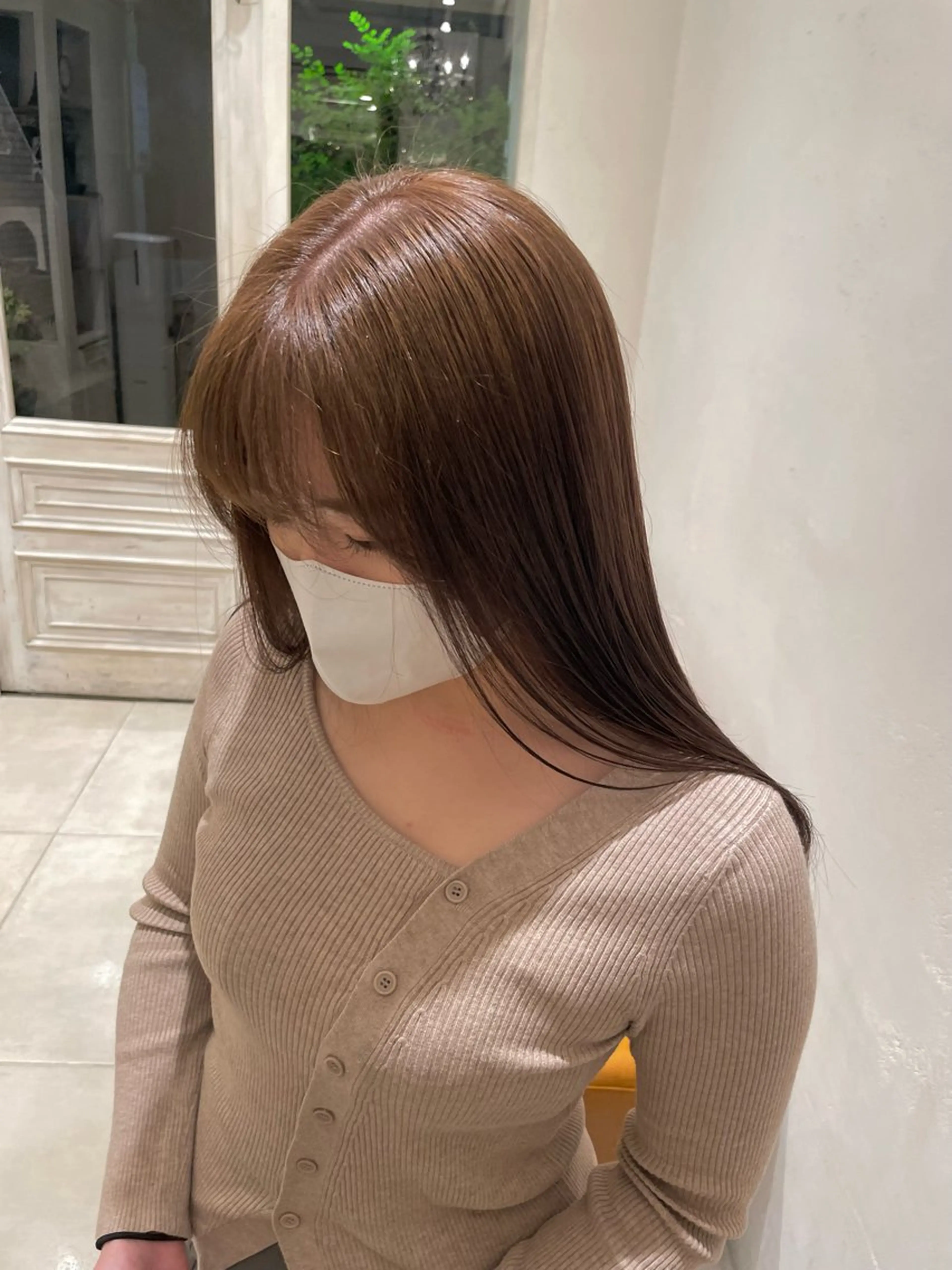 ロング ヘアカラー 田中 陽菜乃のヘアスタイル