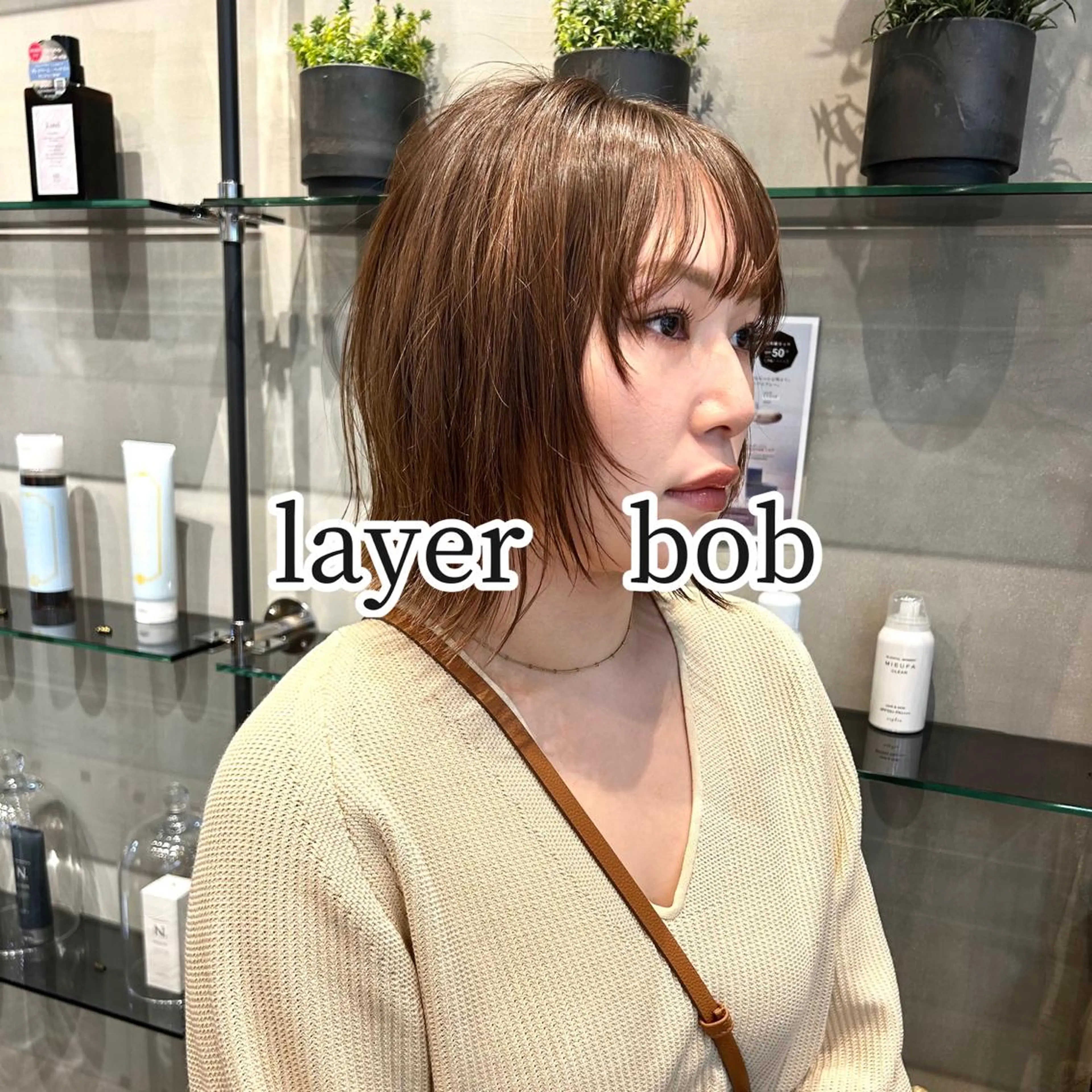 ショート ショートボブ ボブ ハイライト 髪質改善 韓国風ヘア 髪質改善 ANFINI所属・田中 励也 レイヤー ボブのヘアスタイル