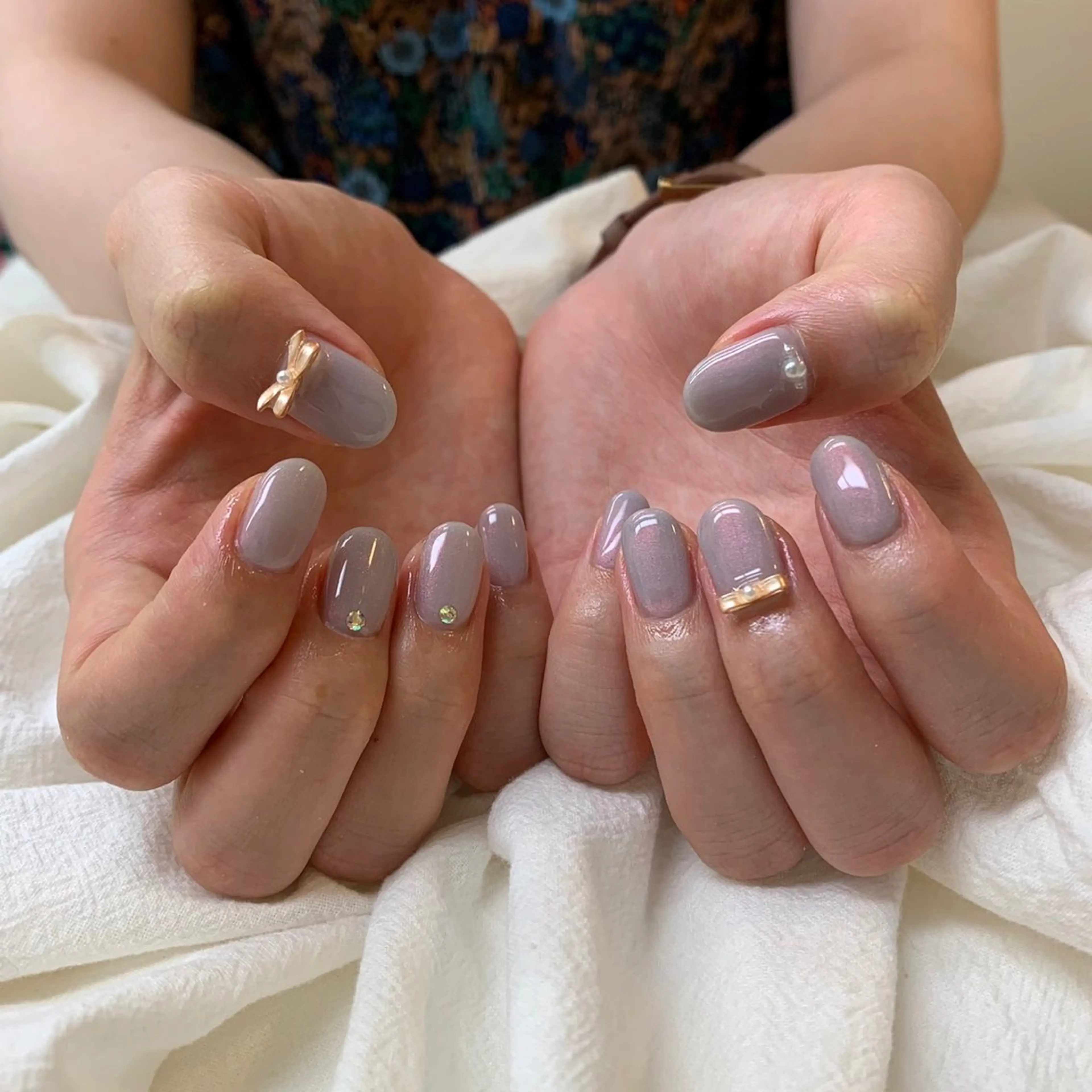 ミディアム ハンドネイル nail jaol池袋店所属・ネイルJaol 池袋のネイルデザイン