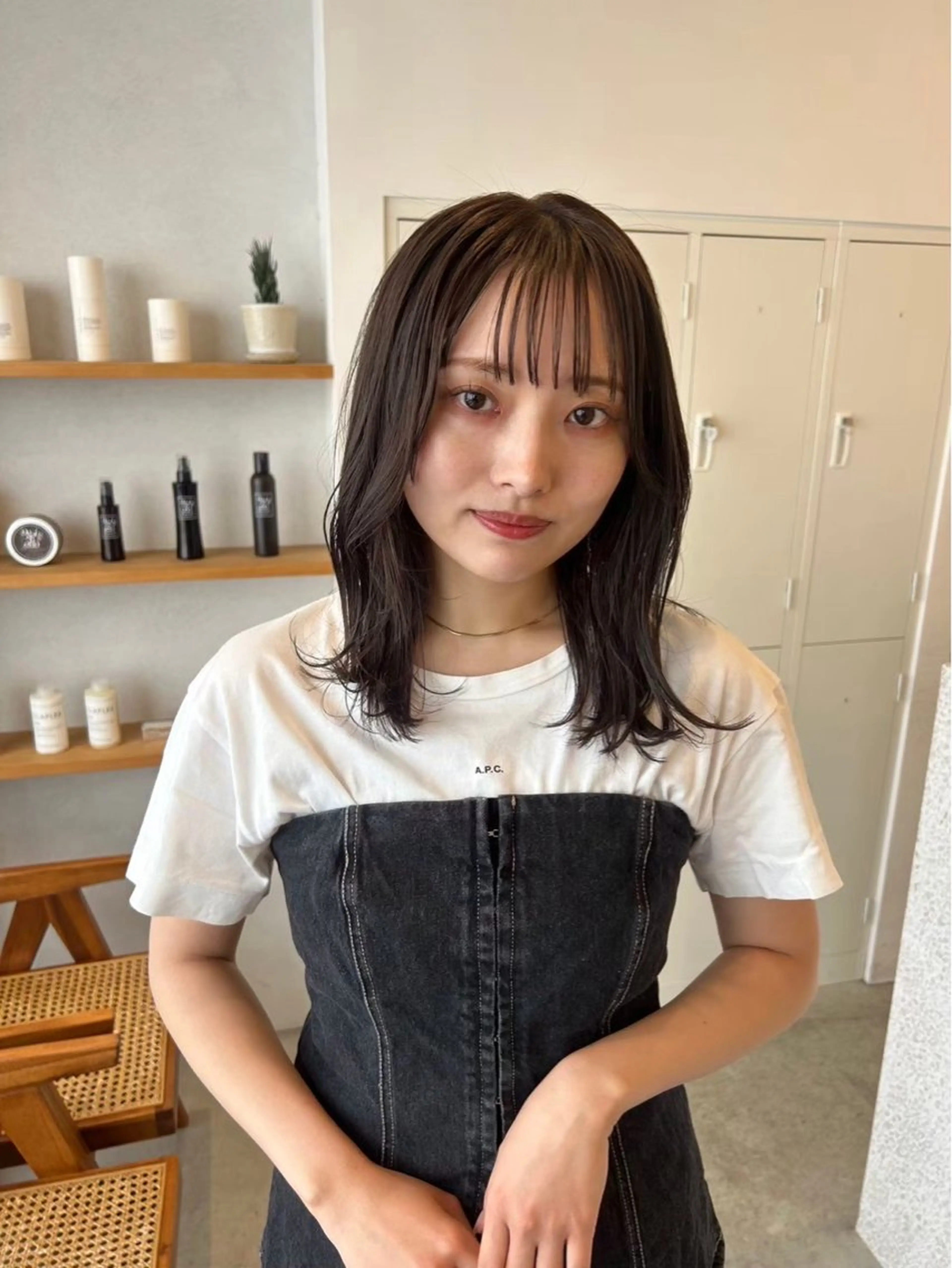 ミディアム noa／ 京橋美容室のヘアスタイル