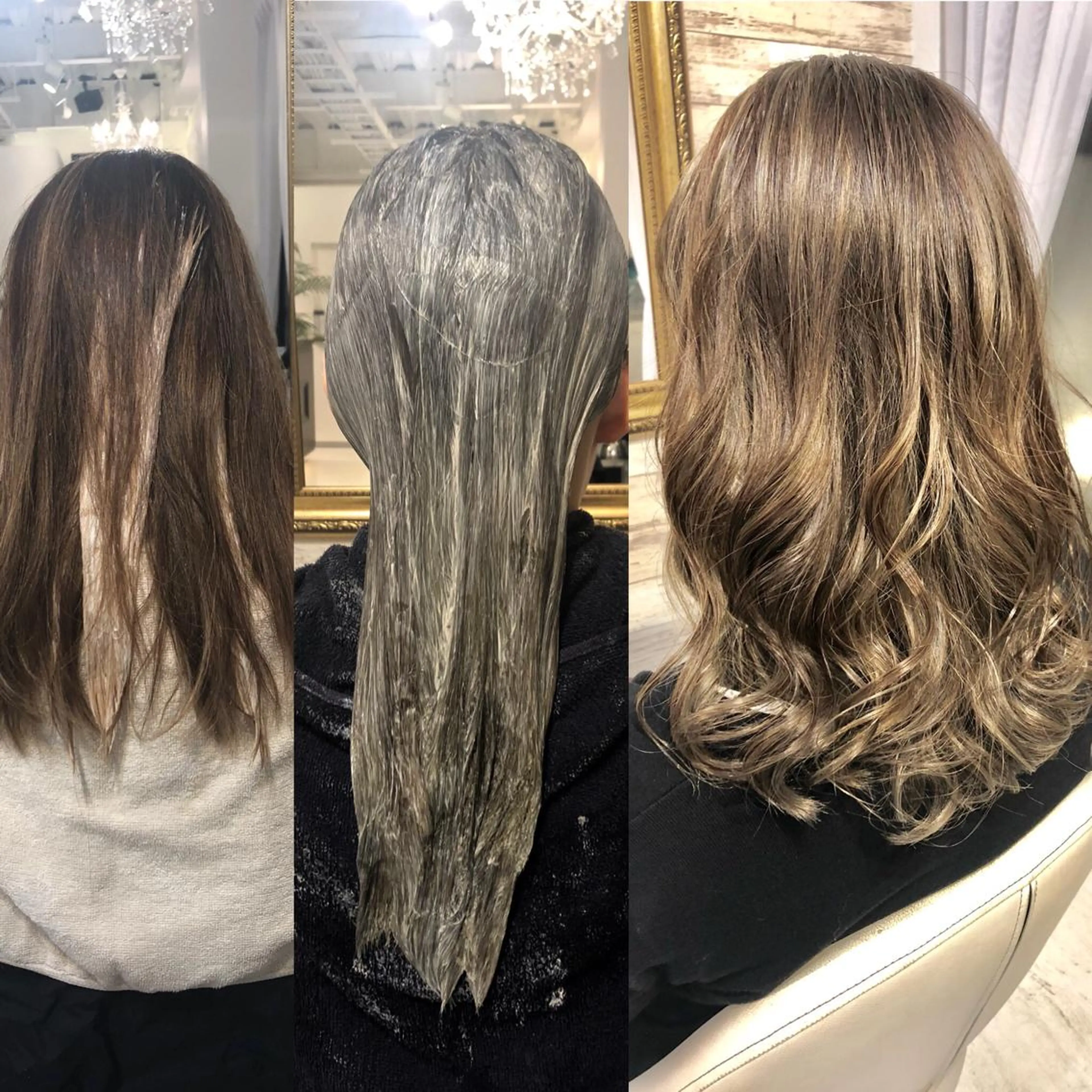 セミロング カラー カット ヘアカラー トリートメント MARDI GRAS 蘭丸のヘアスタイル