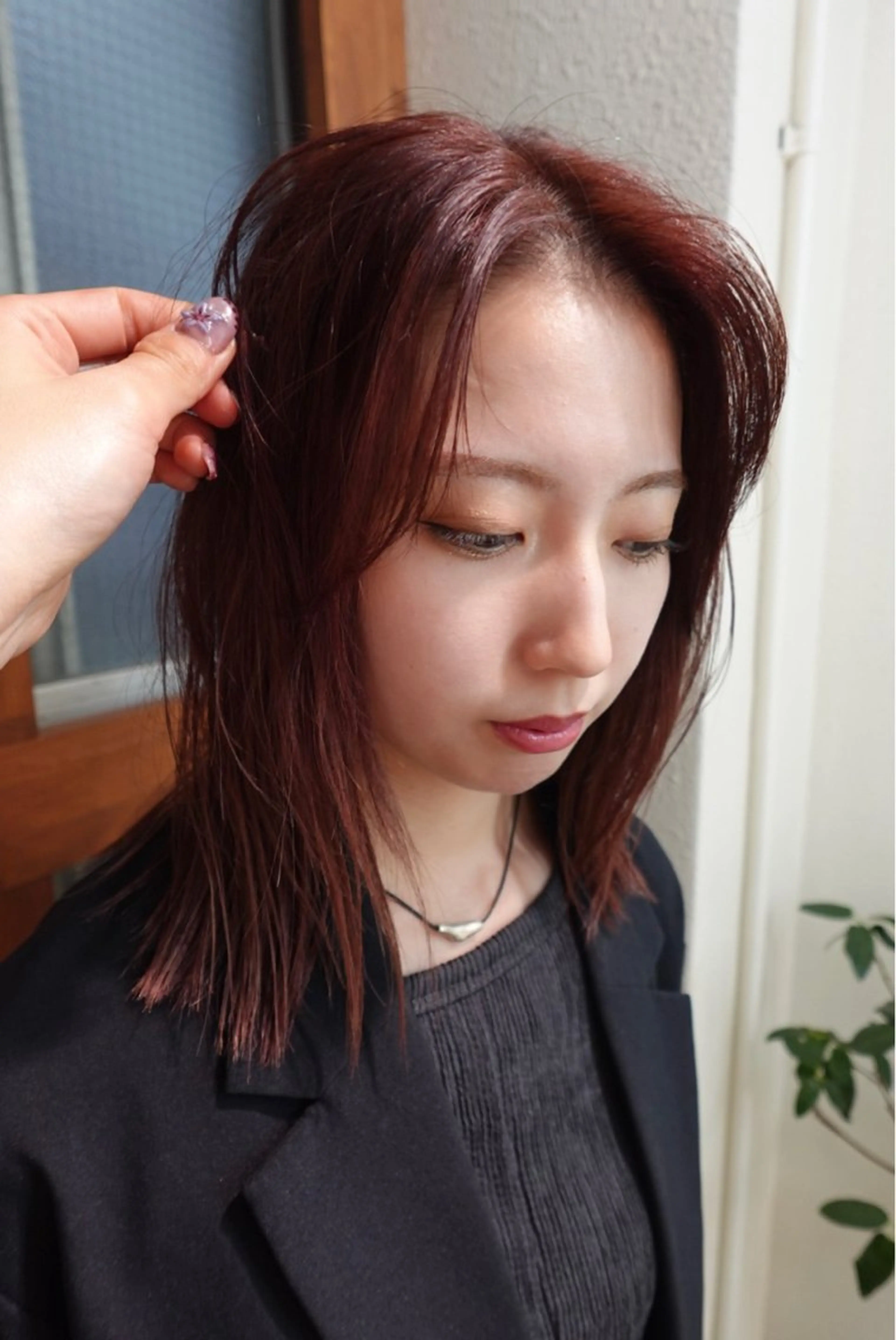 カラー ヘアカラー トリートメント Non/立川/暖色 🌏艶髪/Aujuaのヘアスタイル