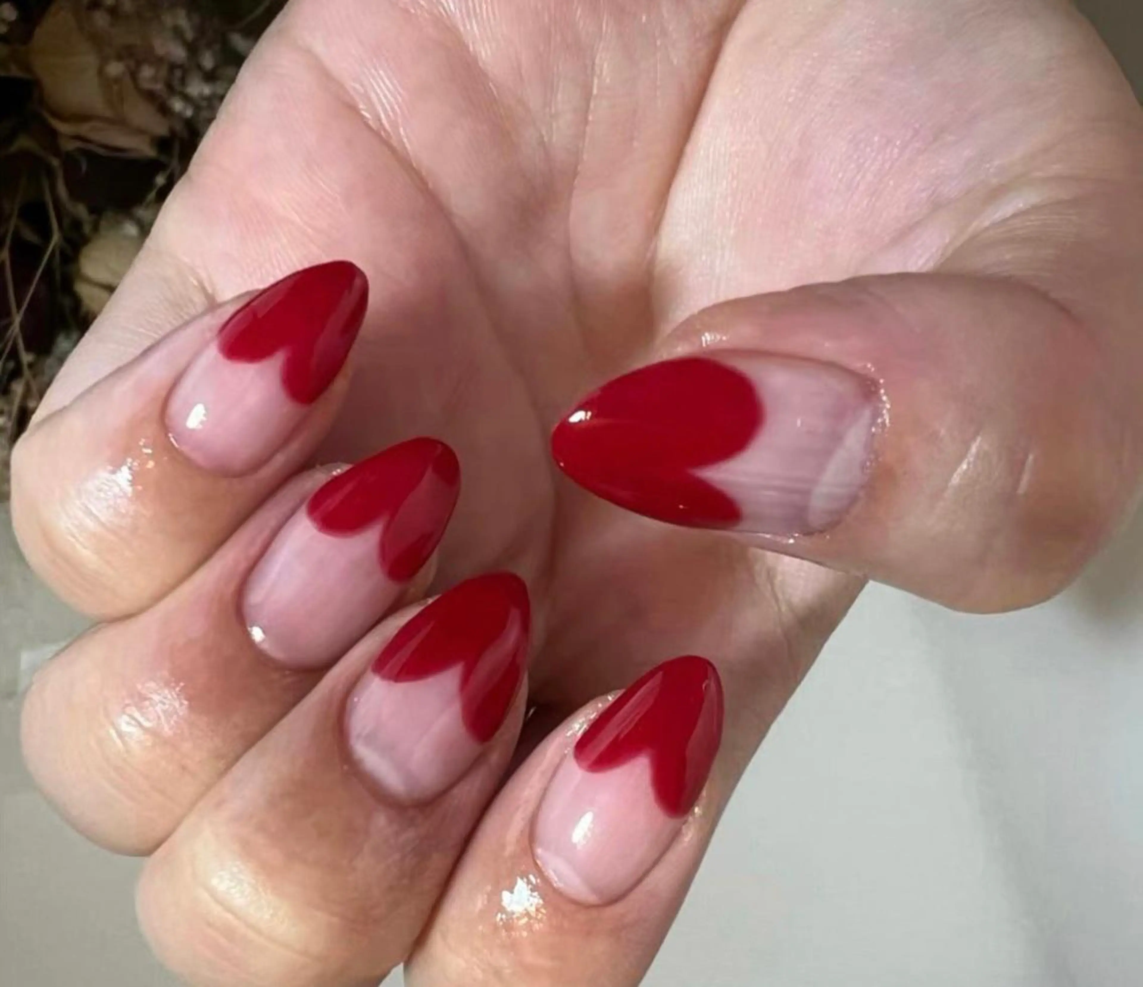 ネイル フレンチネイル ハート Nail salon SEICAのネイルデザイン