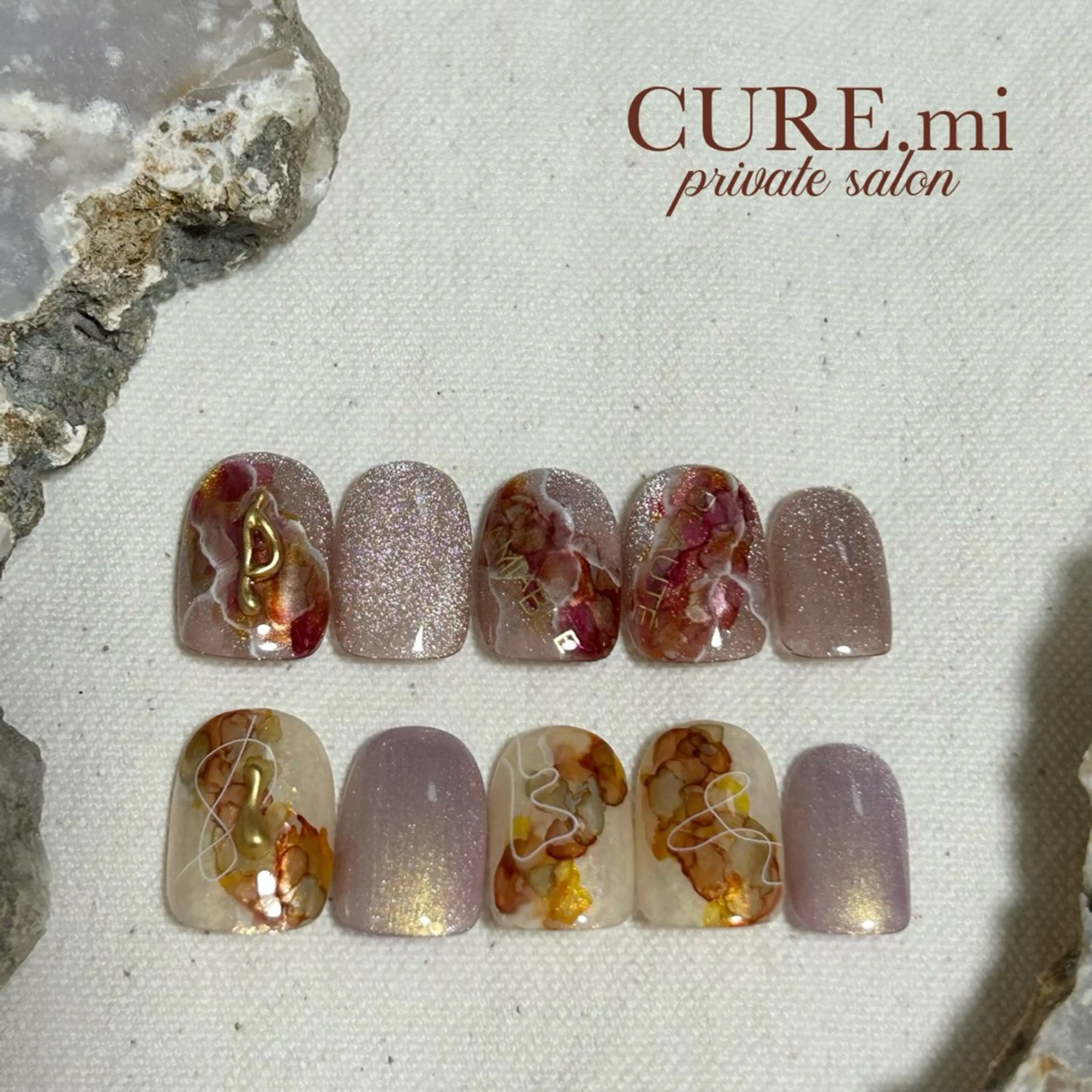 ネイル ニュアンスネイル ハンドネイル ハンドケア CURE.mi所属・伊藤 美香のネイルデザイン