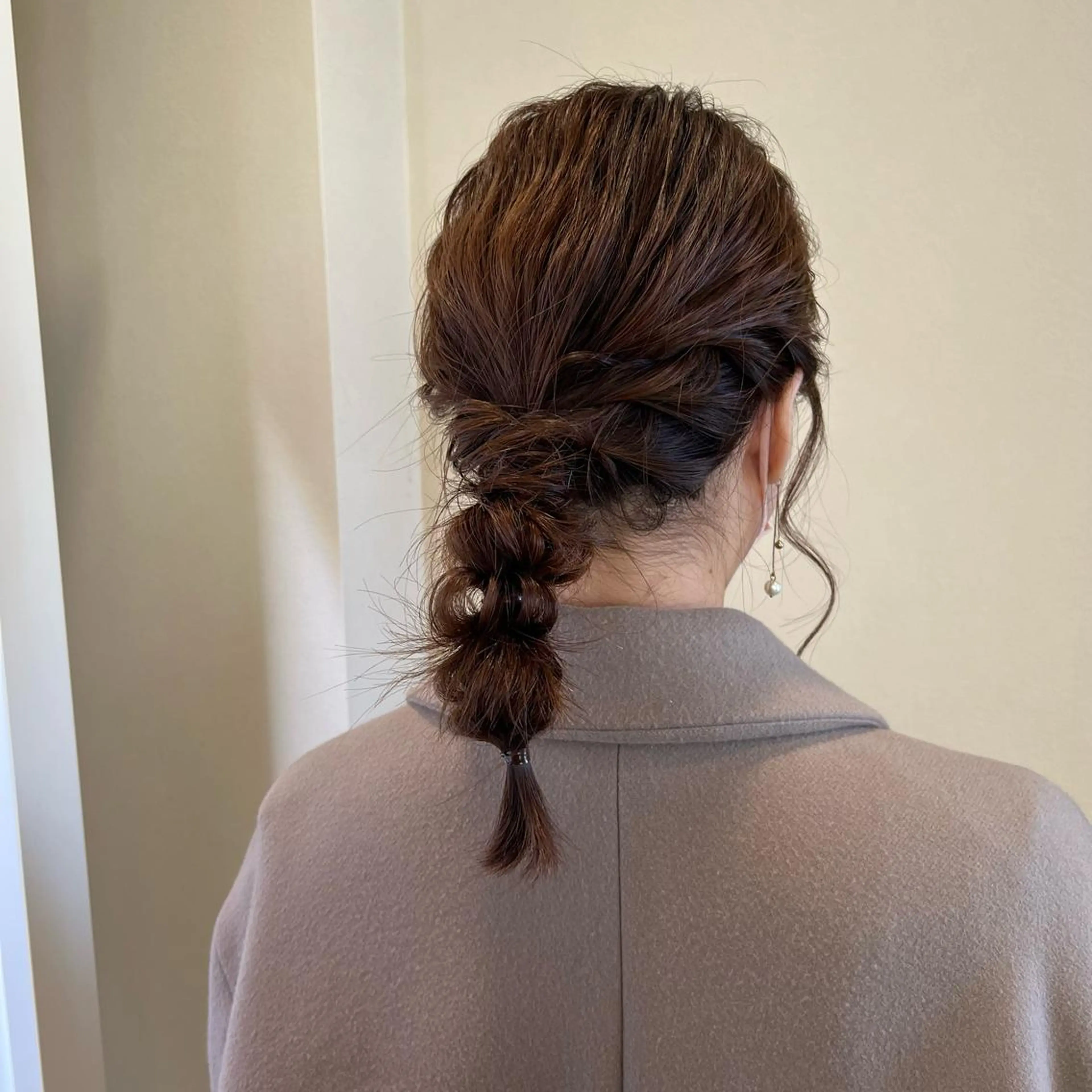 ヘアアレンジ 玉ねぎヘアー ヘアセット SALOWIN川崎WEST店所属・🌷川崎/アレンジ/ 暖色ボブ/コトネ🌷のヘアスタイル