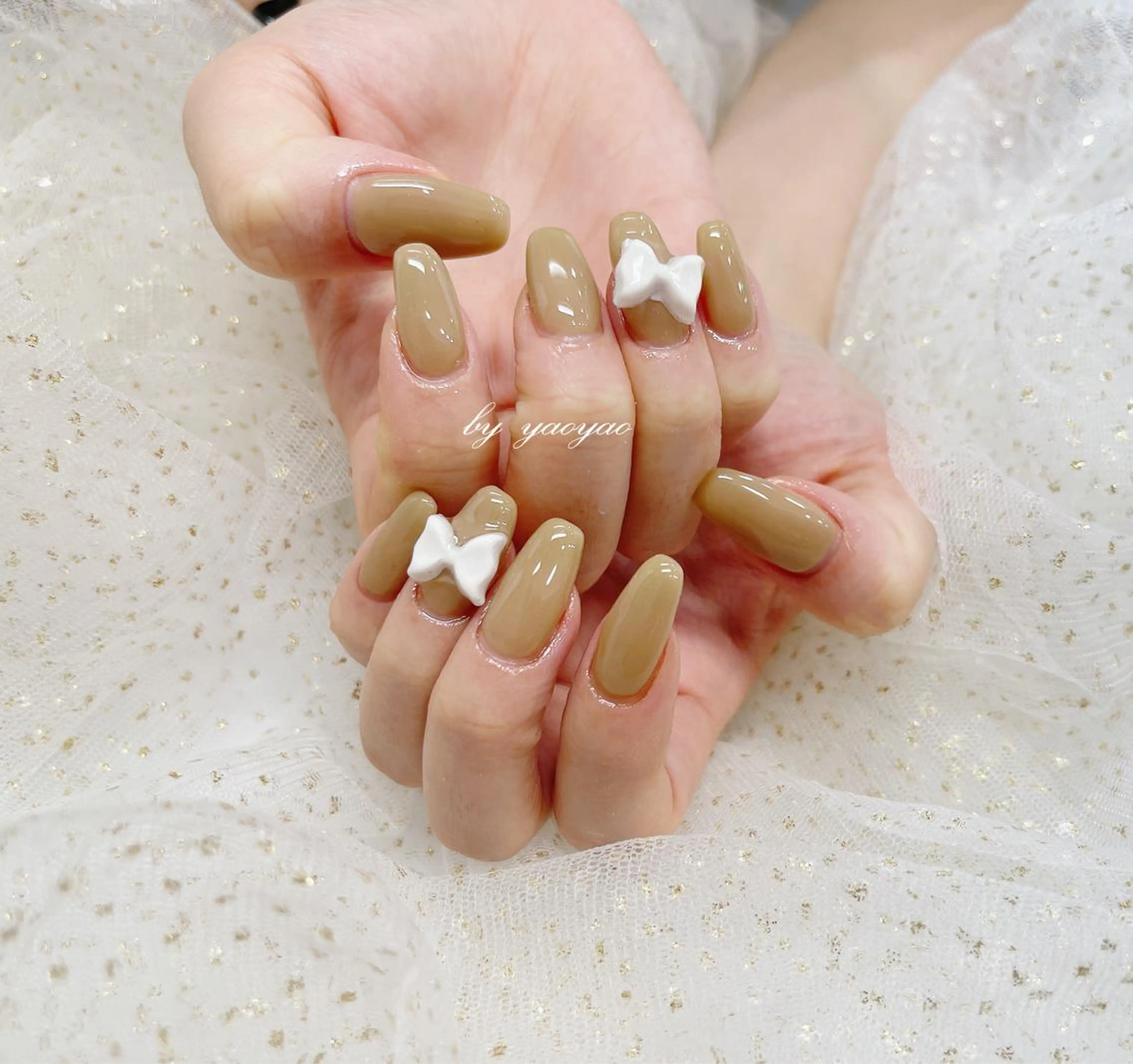 ネイル リボン Umi nail& eyelashのネイルデザイン