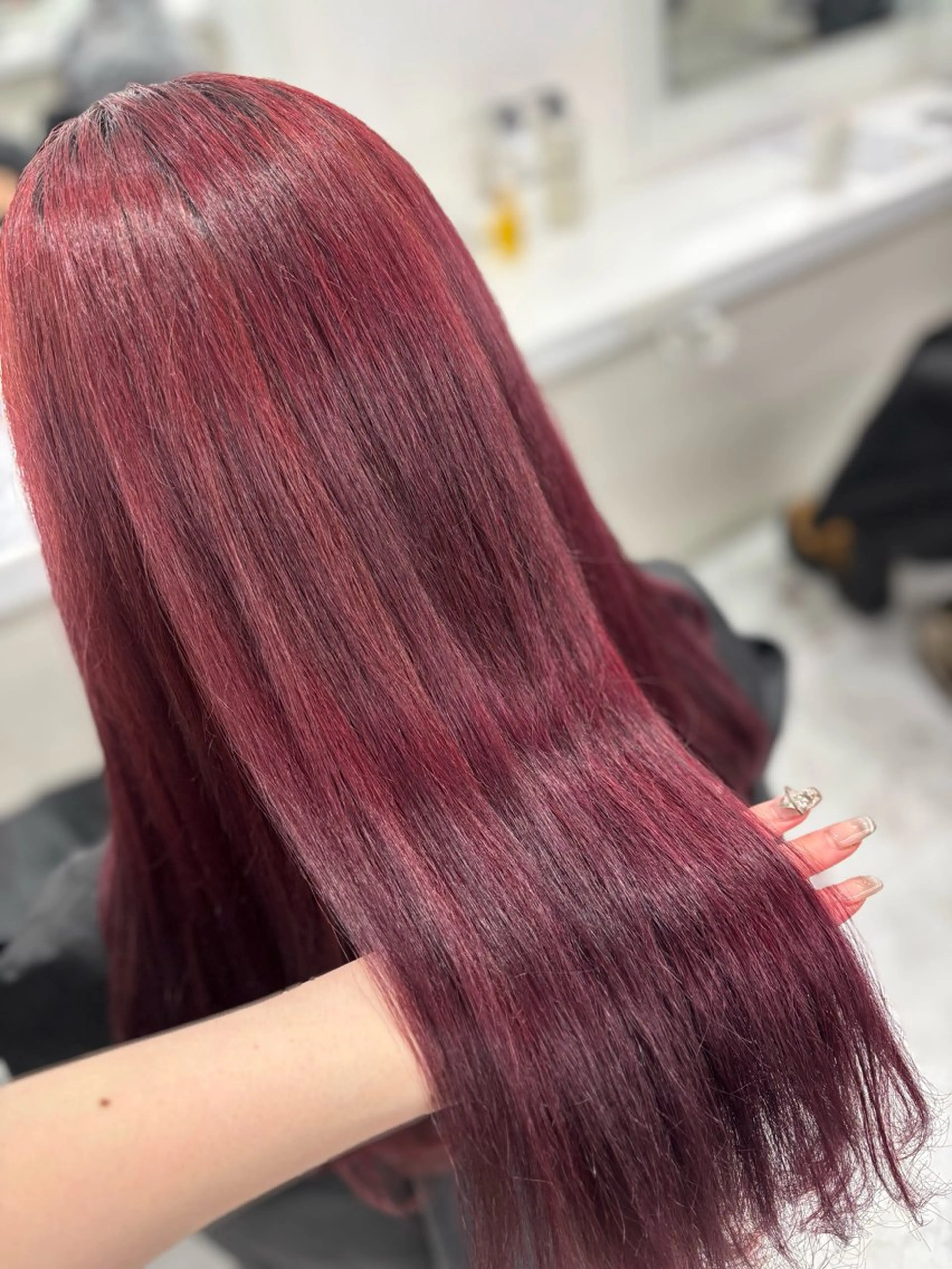 ロング ヘアカラー 渋谷🥇wカラー 特化美容師のヘアスタイル
