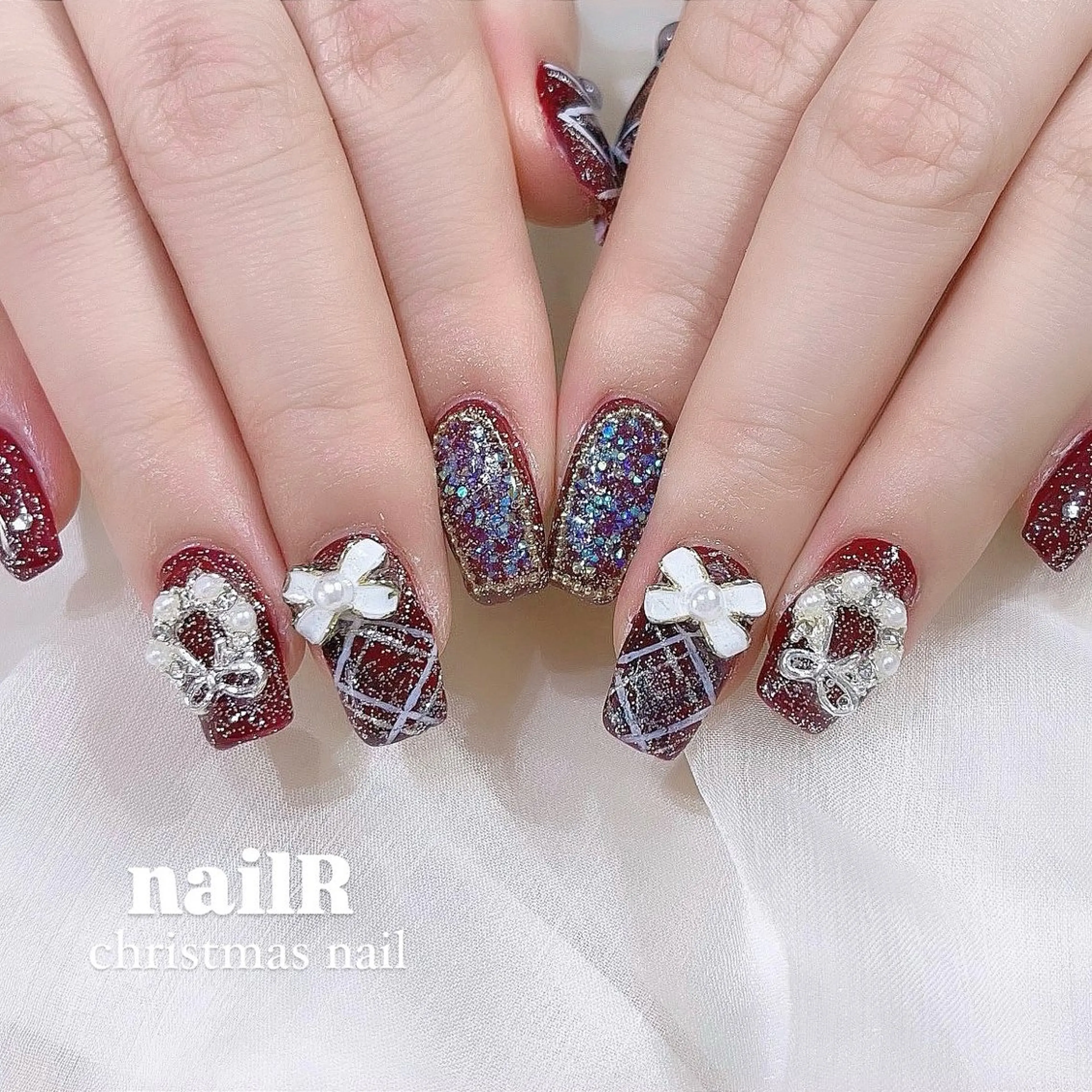 ネイル 冬ネイル クリスマス ハンドネイル NAILR rina 🎀ིྀ恵比寿のネイルデザイン