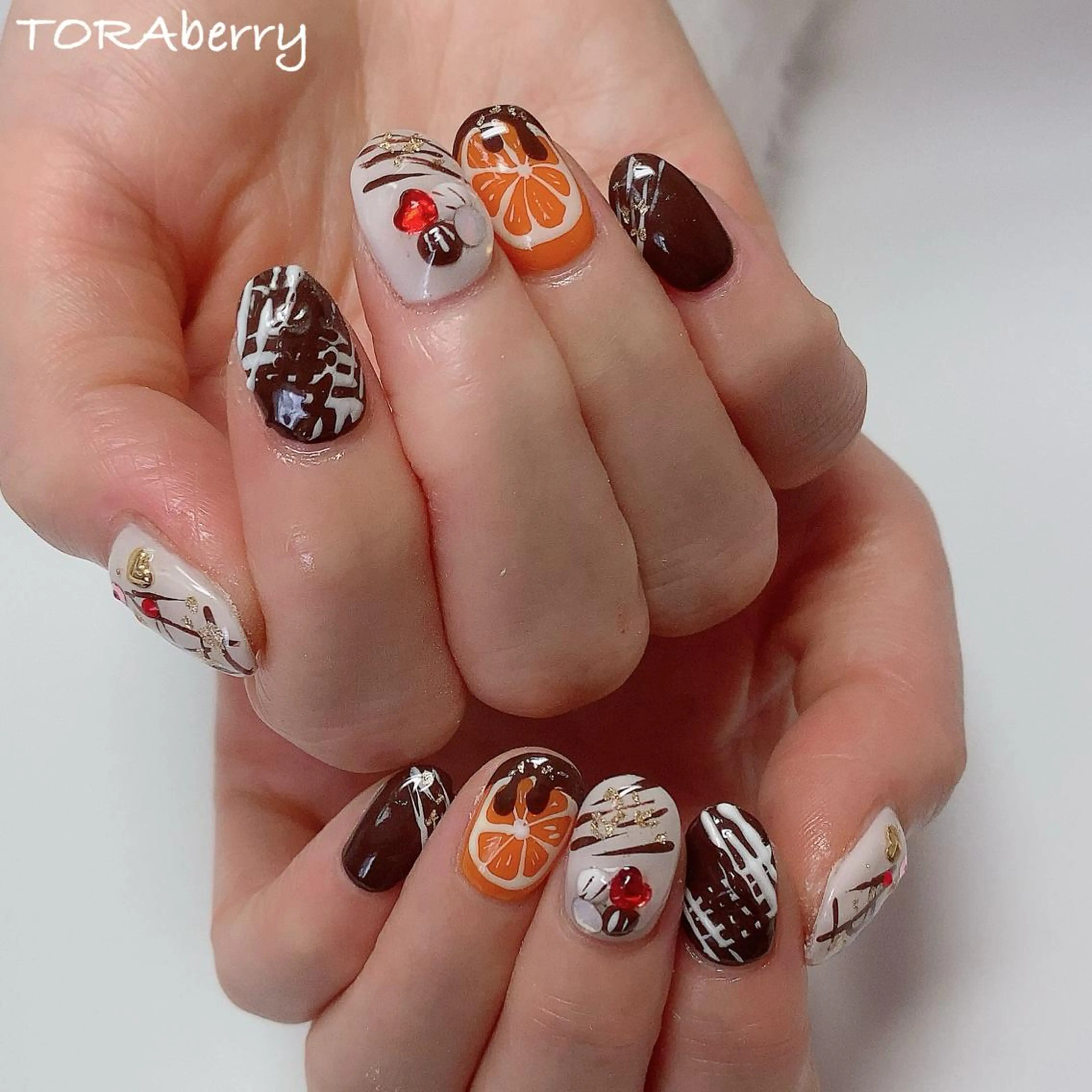 ネイル バレンタイン ハンドネイル ネイリスト なつみのネイルデザイン