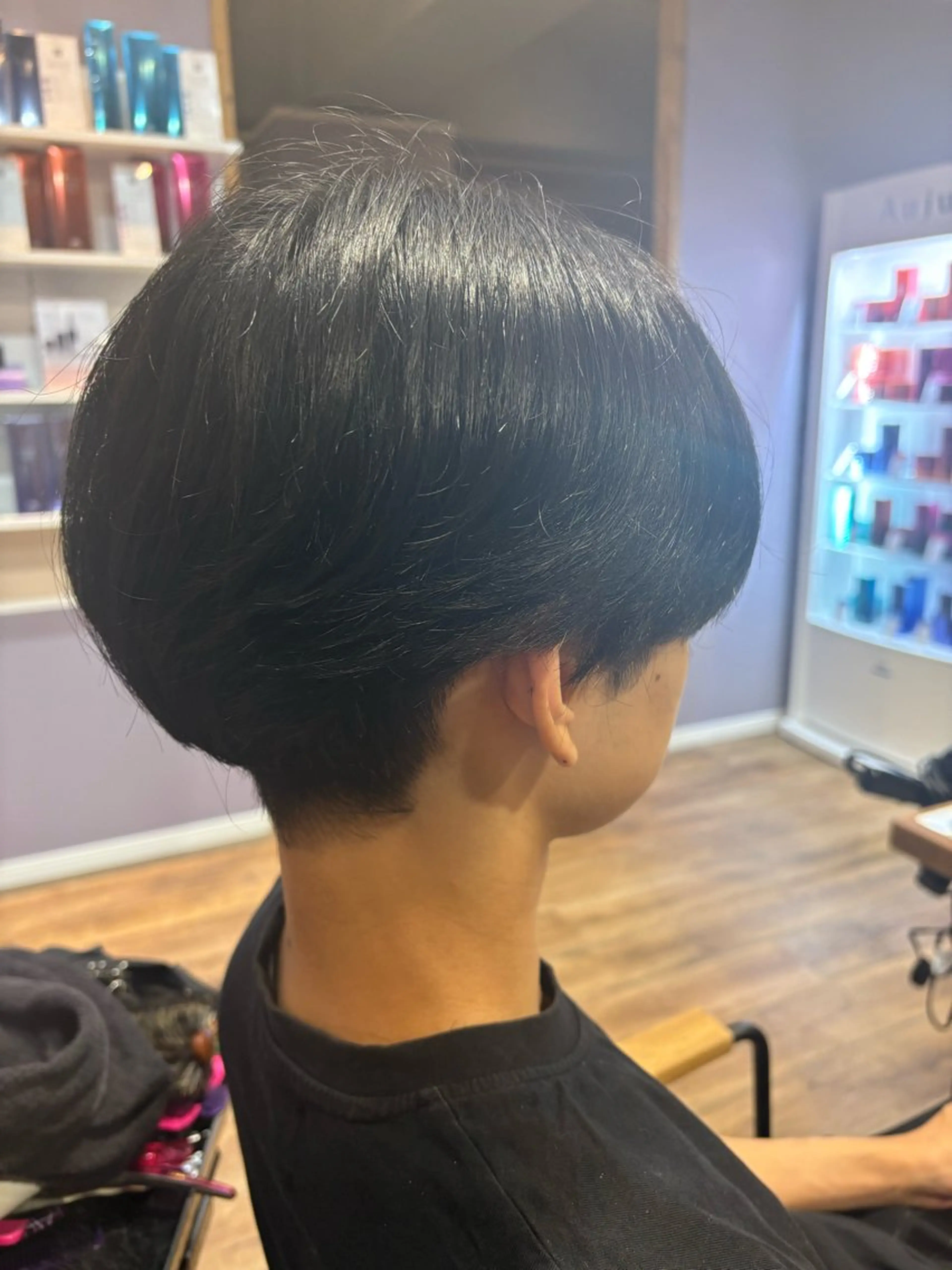 ショート メンズ センターパート メンズ韓国風 韓国風ヘア カット ヘアカラー メンズ特化⭐️ ハイトーン/yutoのヘアスタイル