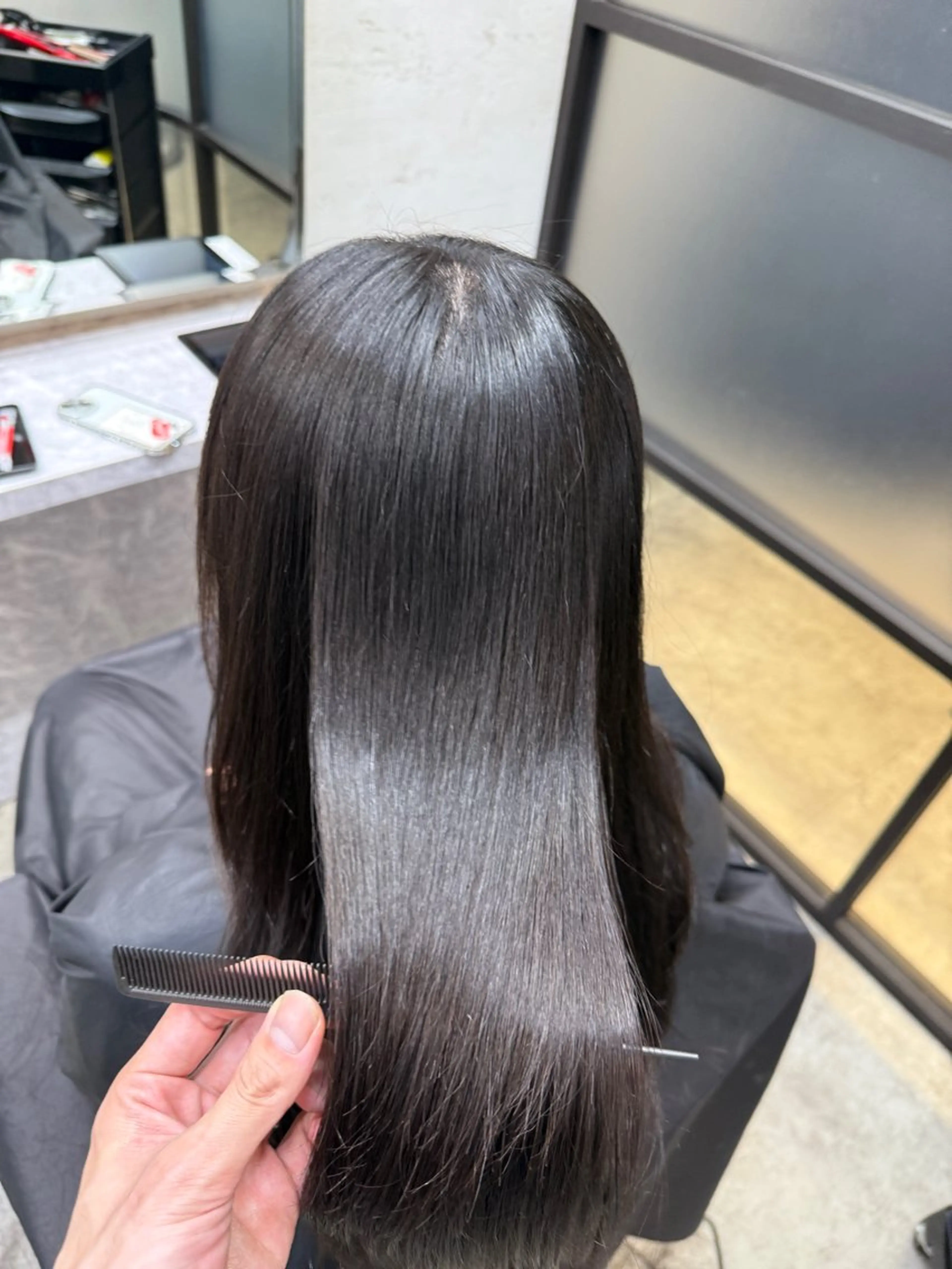 ロング ロング 縮毛矯正 トリートメント 立川/ショート ボブ/レイヤー⭐️のヘアスタイル