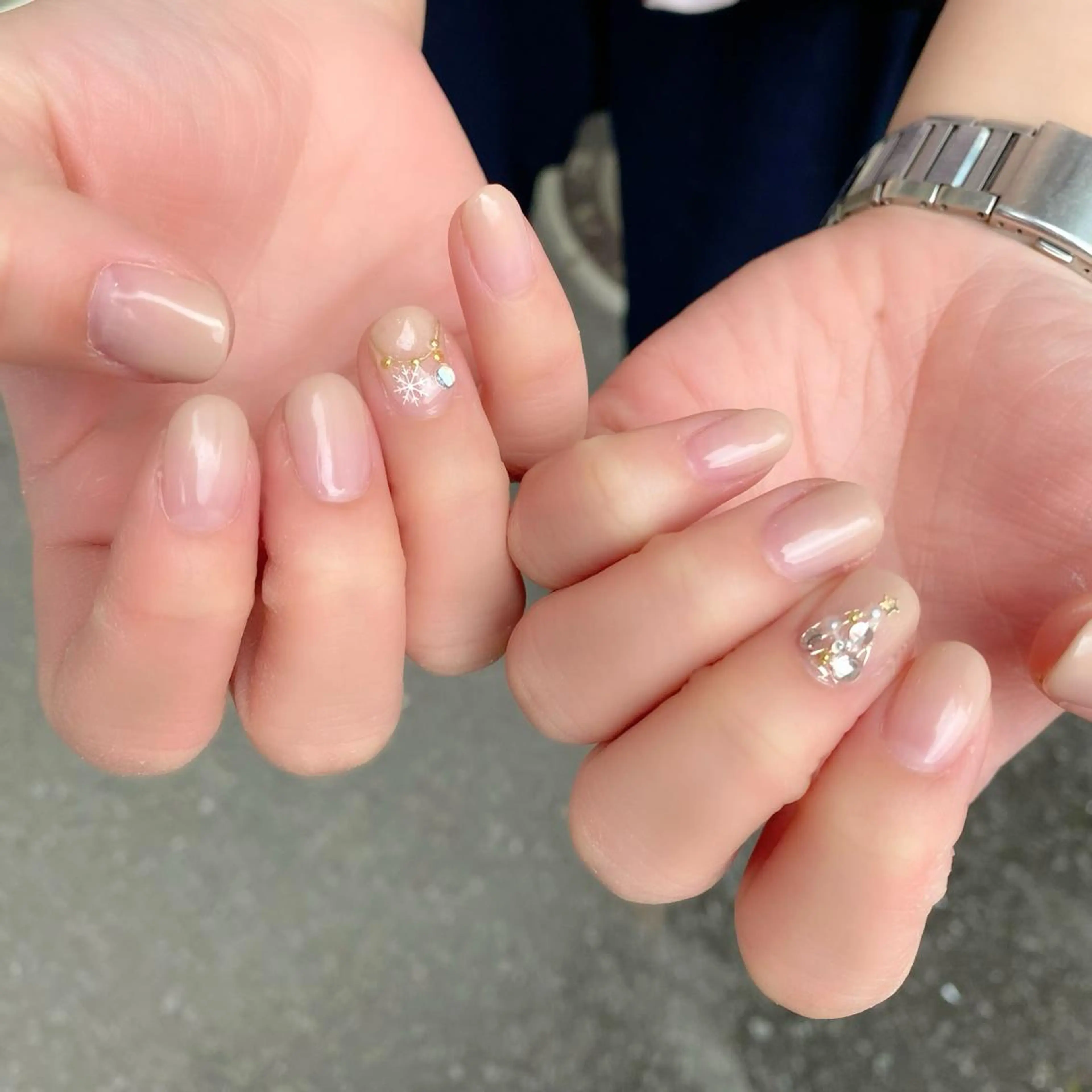 ネイル 冬ネイル クリスマス ハンドネイル Salon Ｋのネイルデザイン