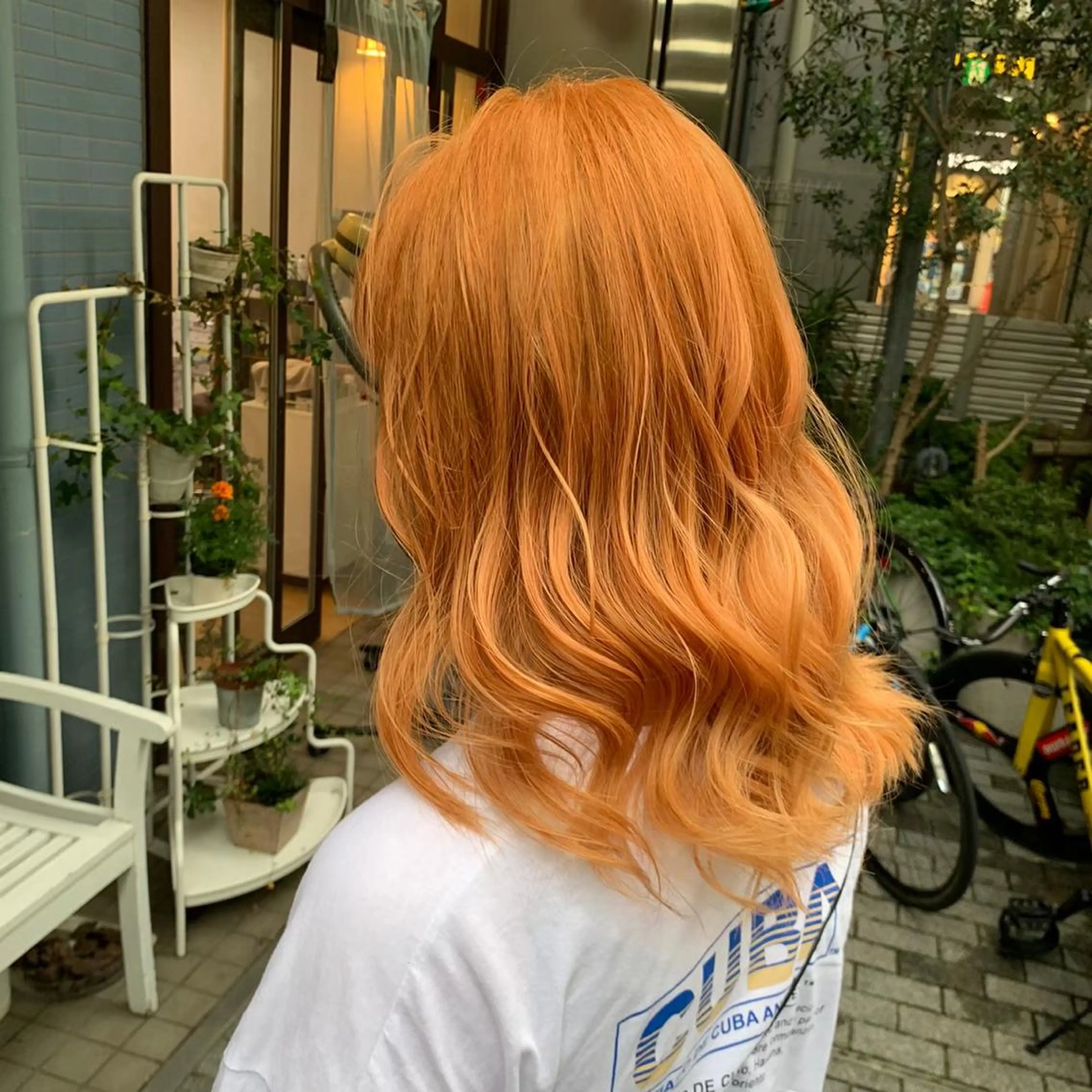 ミディアム カラー ダブルカラー ハイトーンレイヤー 三鷹/nana🎀のヘアスタイル