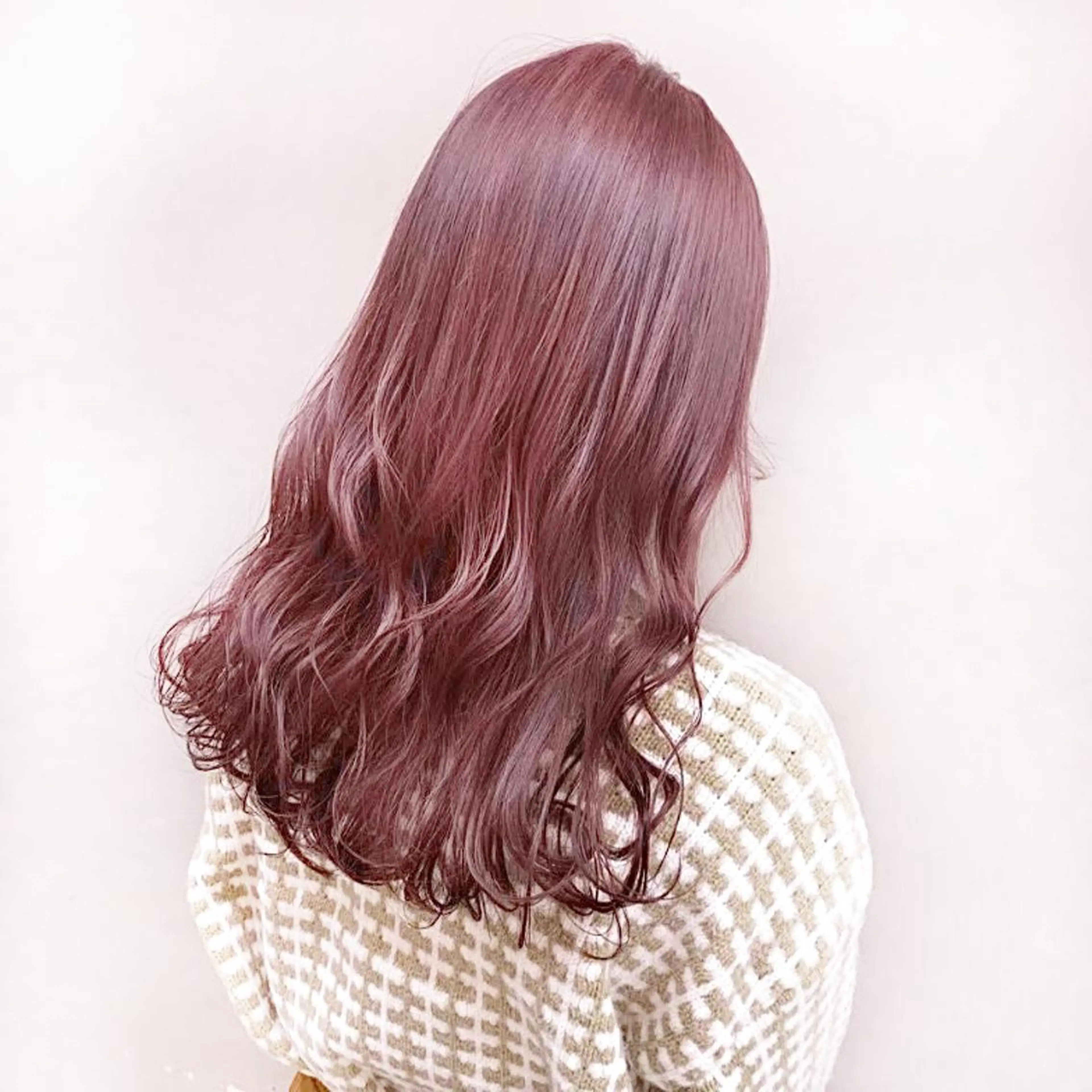 セミロング カラー ヘアアレンジ 💕上野美容師☁ ブリーチ💖サワのヘアスタイル