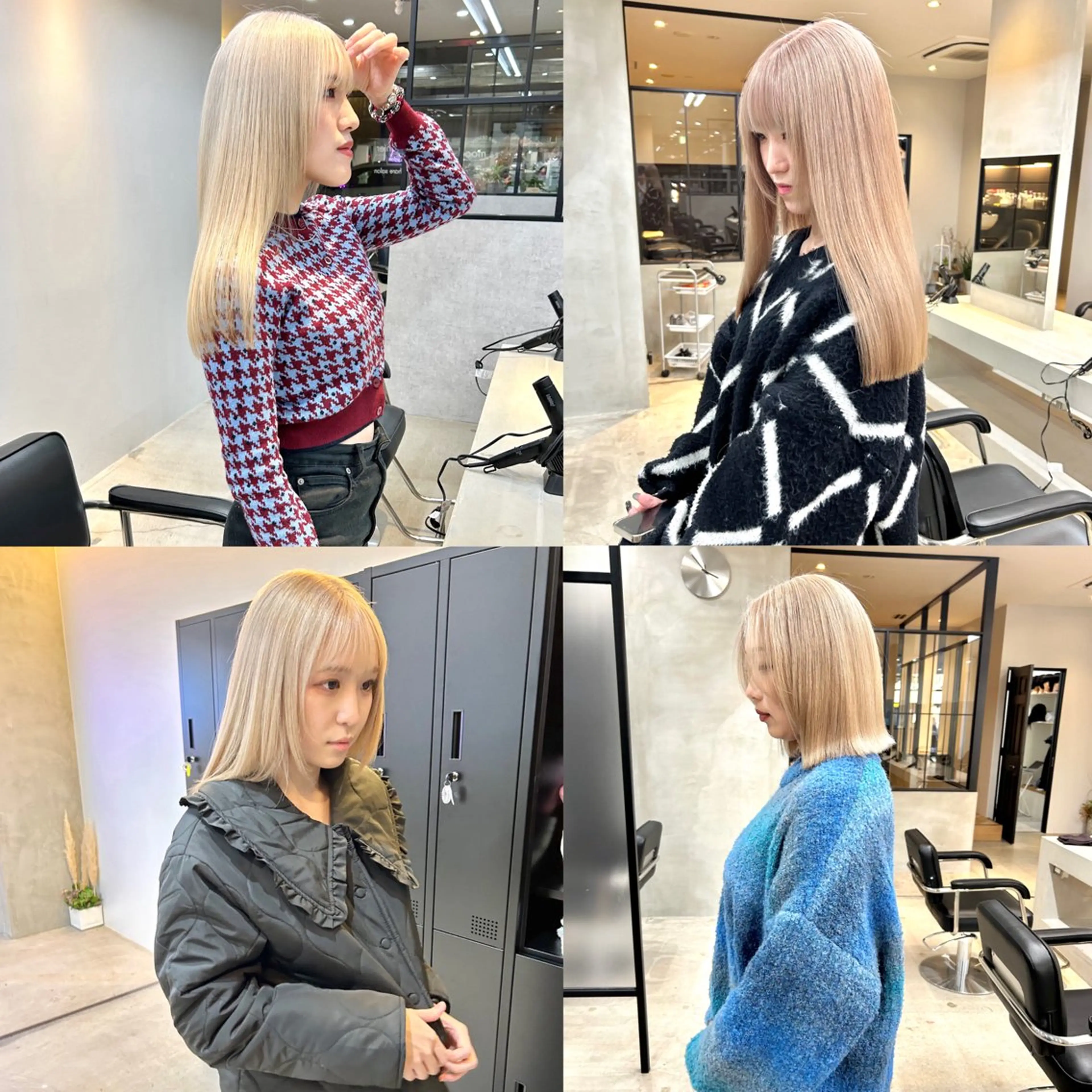 ミディアム カラー ヘアカラー トリートメント mood tatemachiのヘアスタイル