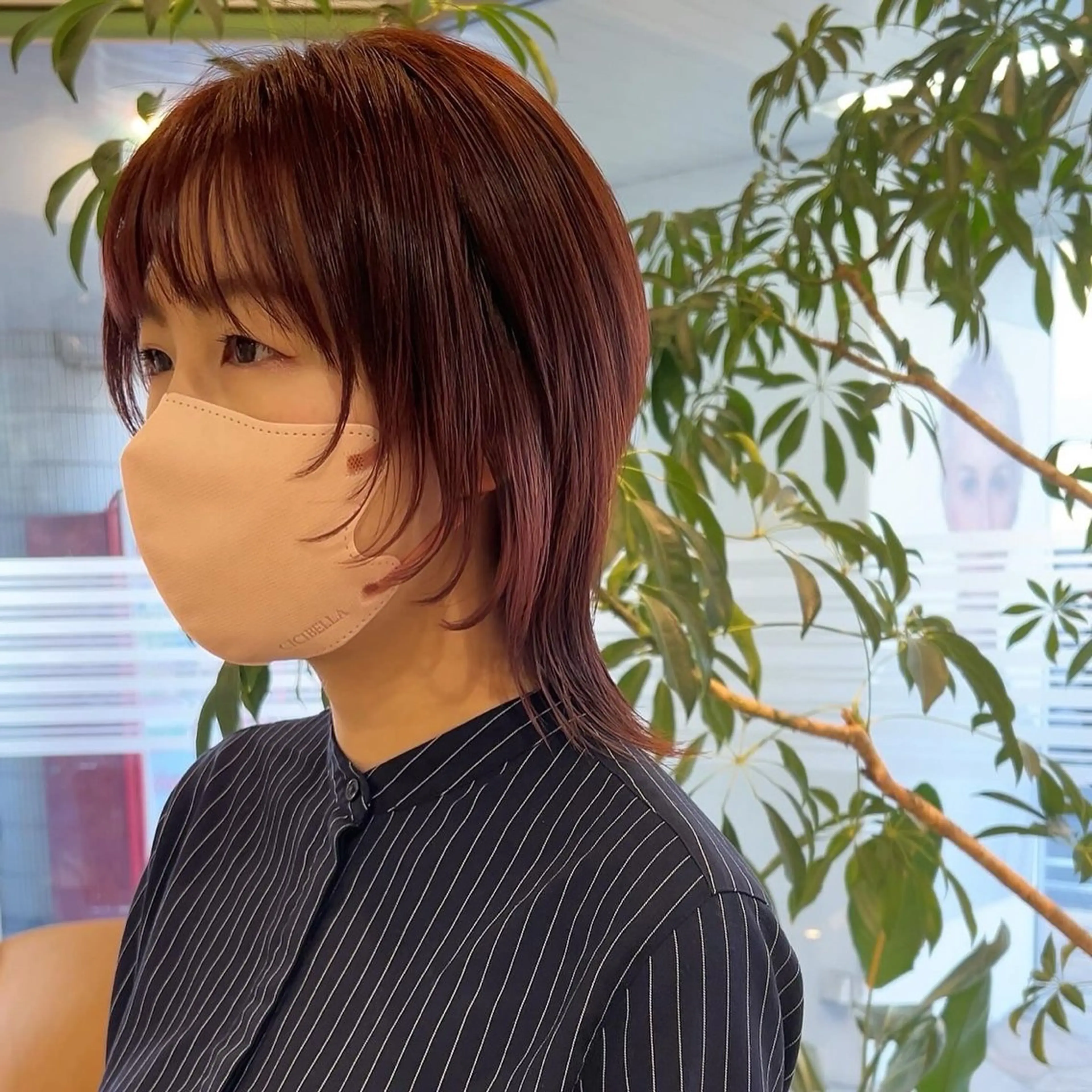 ミディアム Ash瀬谷 長嶋零のヘアスタイル
