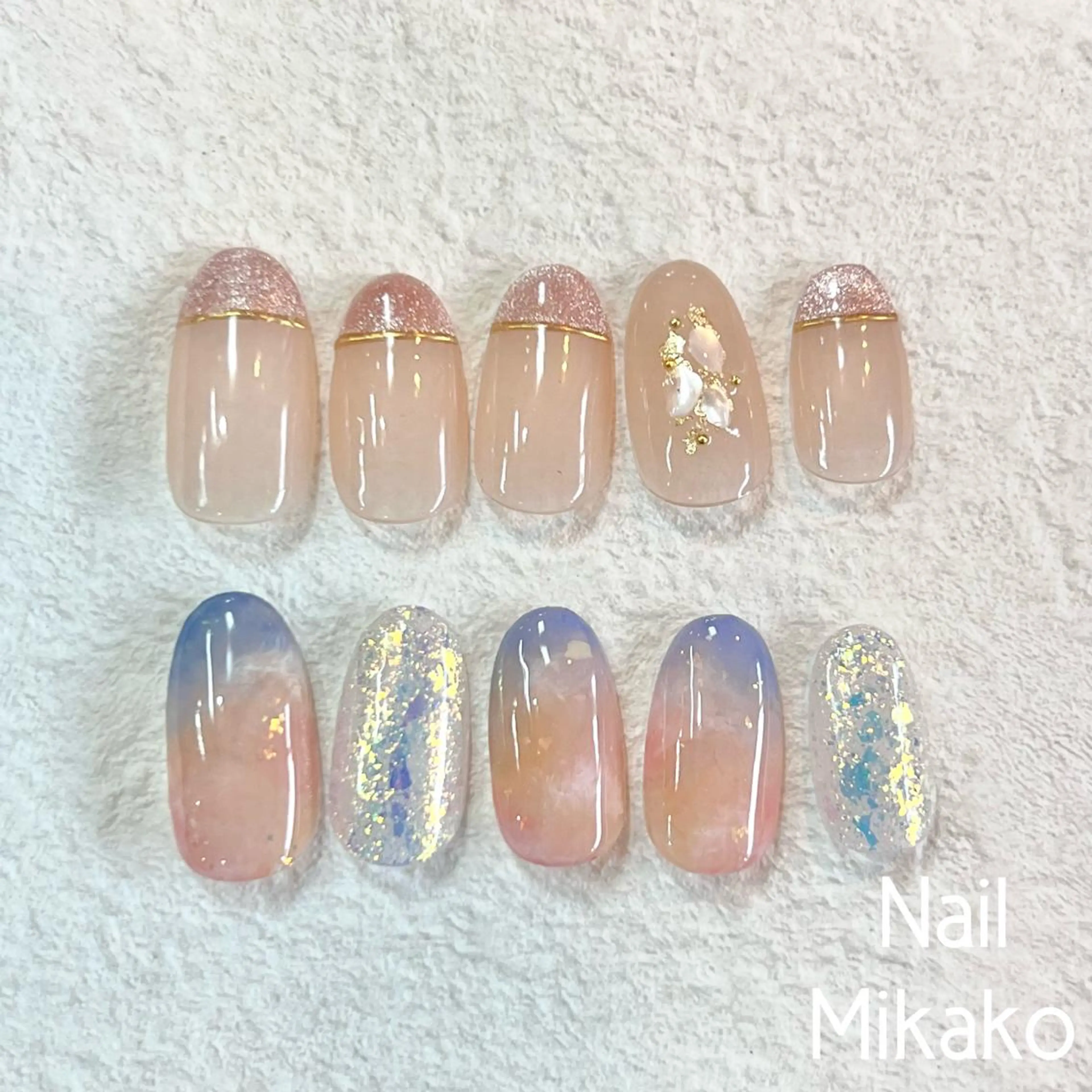 ネイル アートネイル ジェルネイル マグネットネイル ミラーネイル ニュアンスネイル Nail_Mikako所属・Nail Mikakoのネイルデザイン