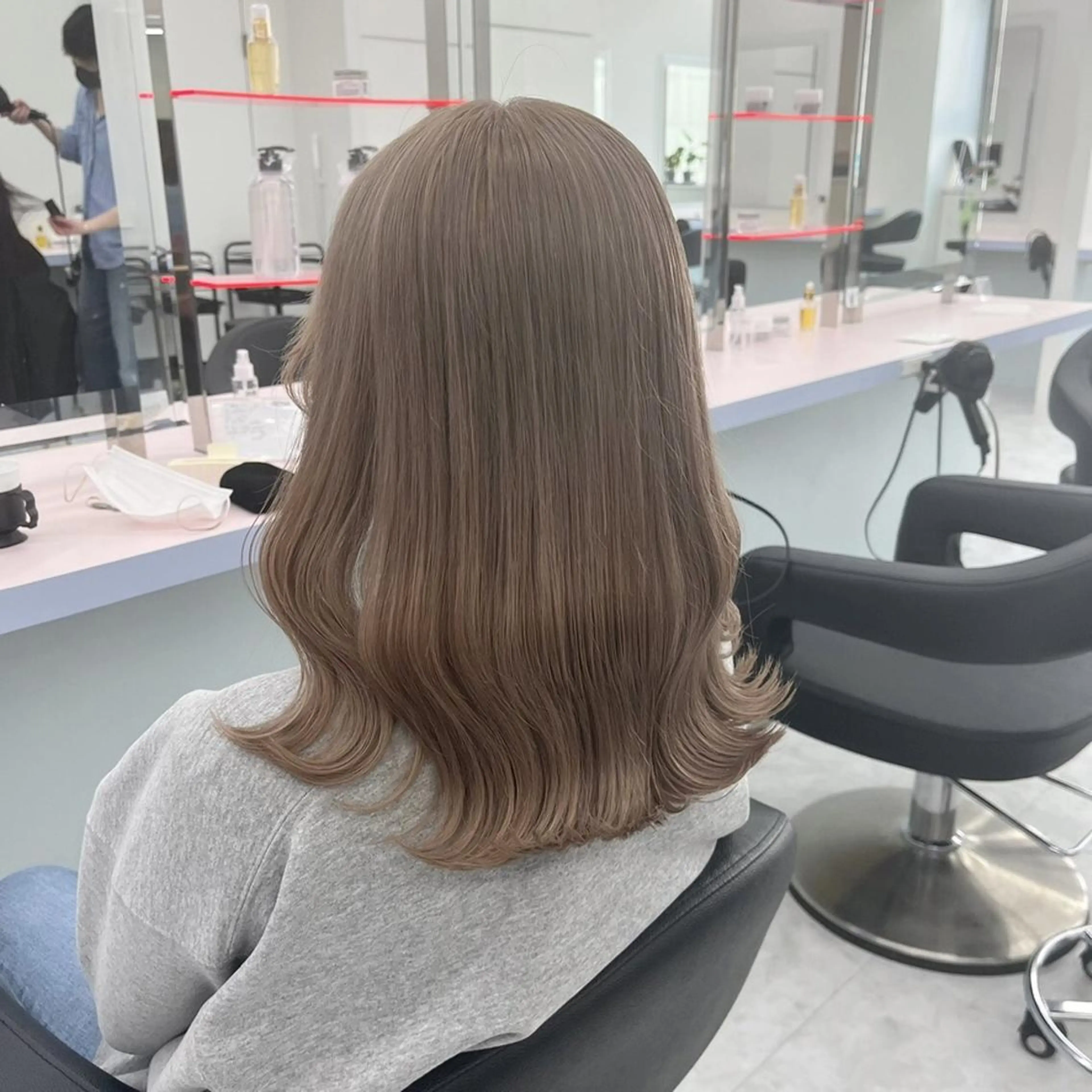 カラー 透明感ベージュ 🤎🫧上野BABYのヘアスタイル