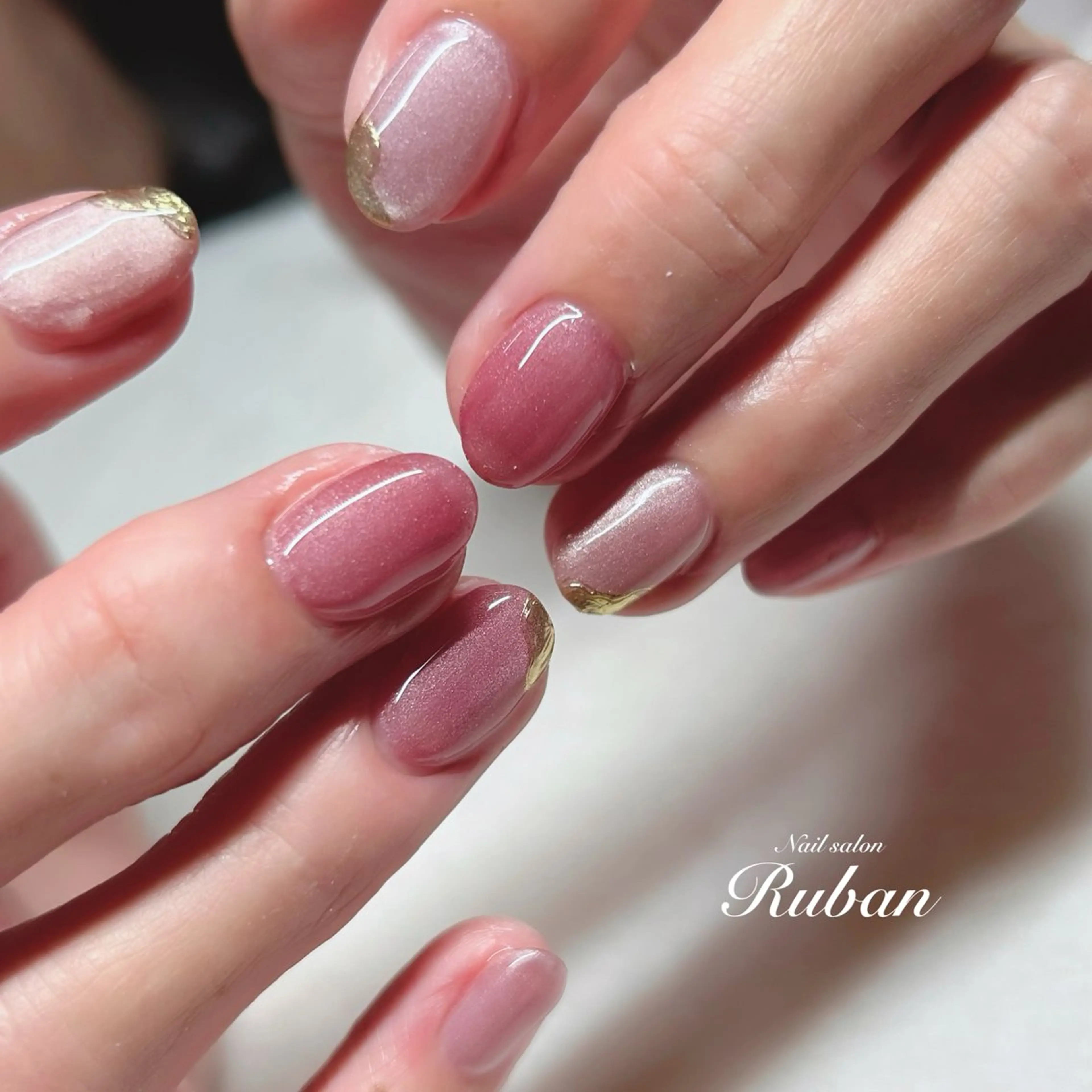 ネイル マグネットネイル ニュアンスネイル Nail salon Ruban所属・Nail salon Rubanのネイルデザイン
