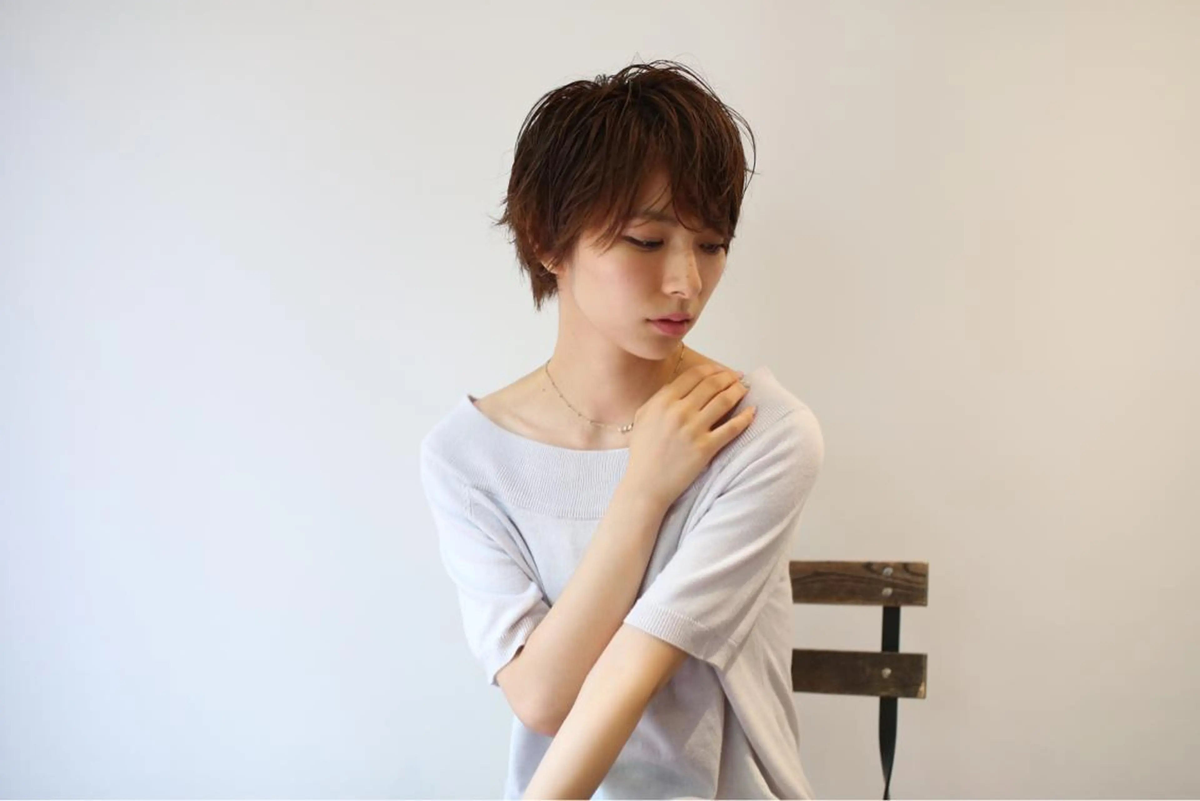 ショート カラー パーマ ショートヘア くすもと なおやのヘアスタイル