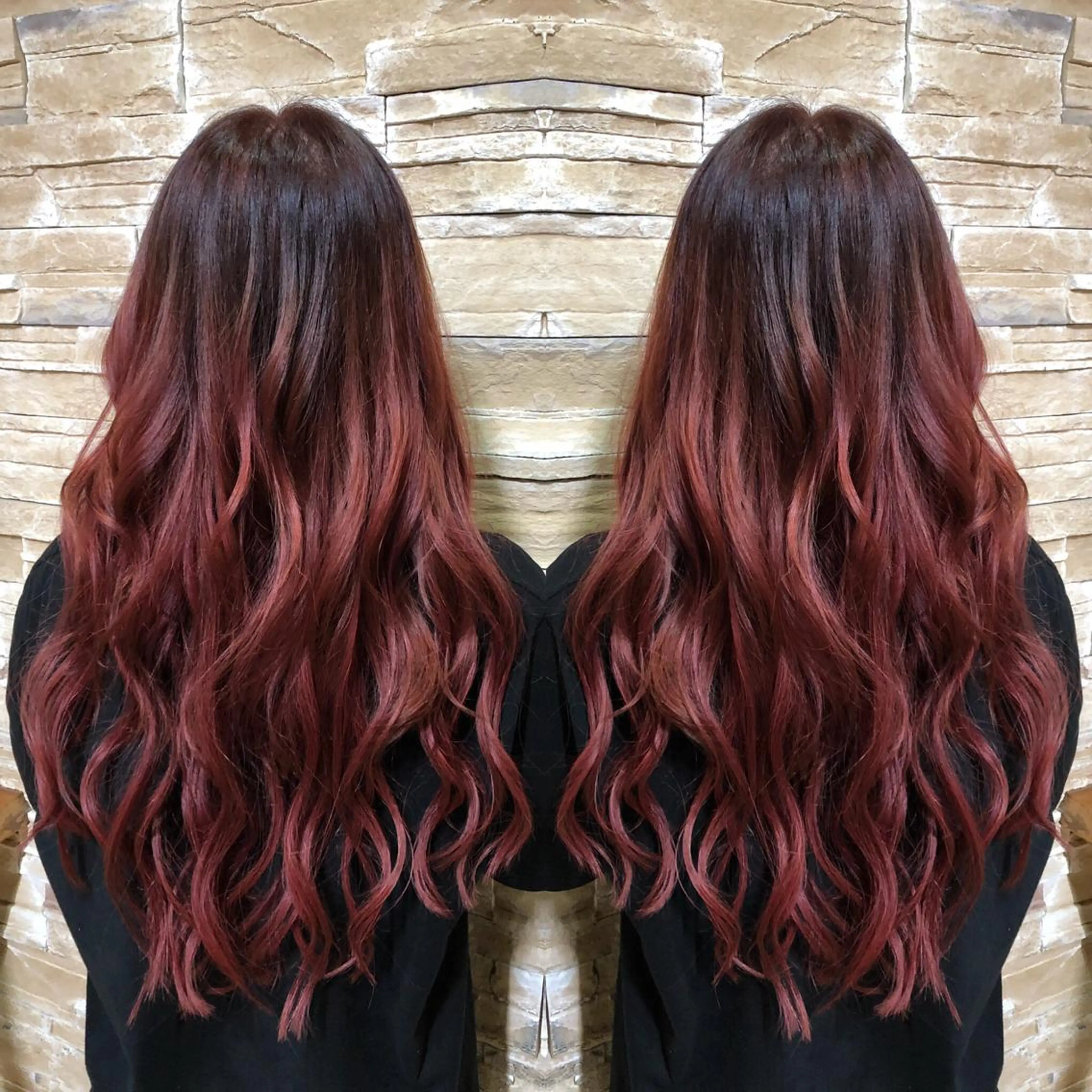 ロング カラー kr2s アメ村のヘアスタイル