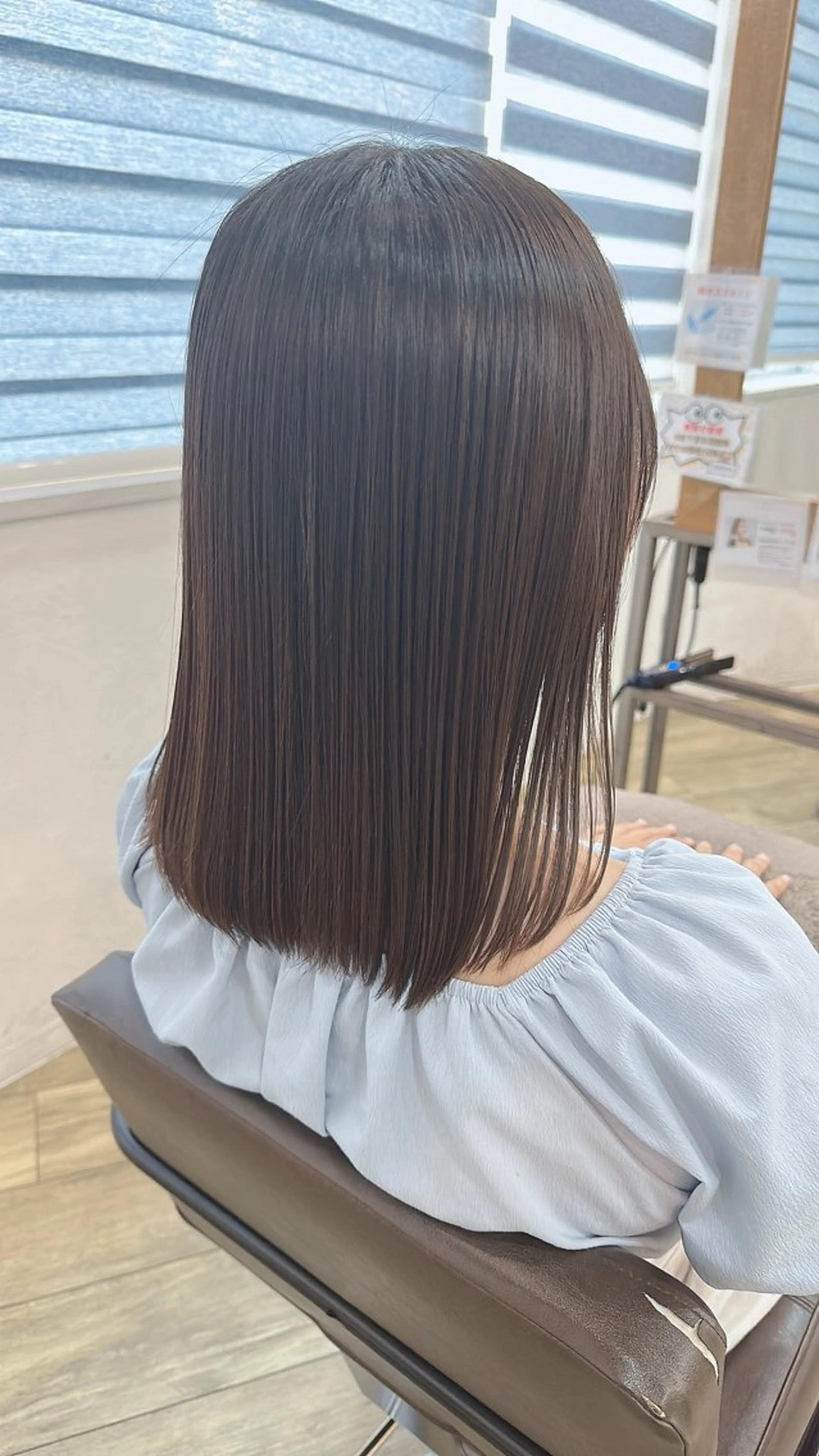 ミディアム パーマ 縮毛矯正 縮毛矯正 🎀ITSUKI暖色 カラー/レイヤー🎀のヘアスタイル