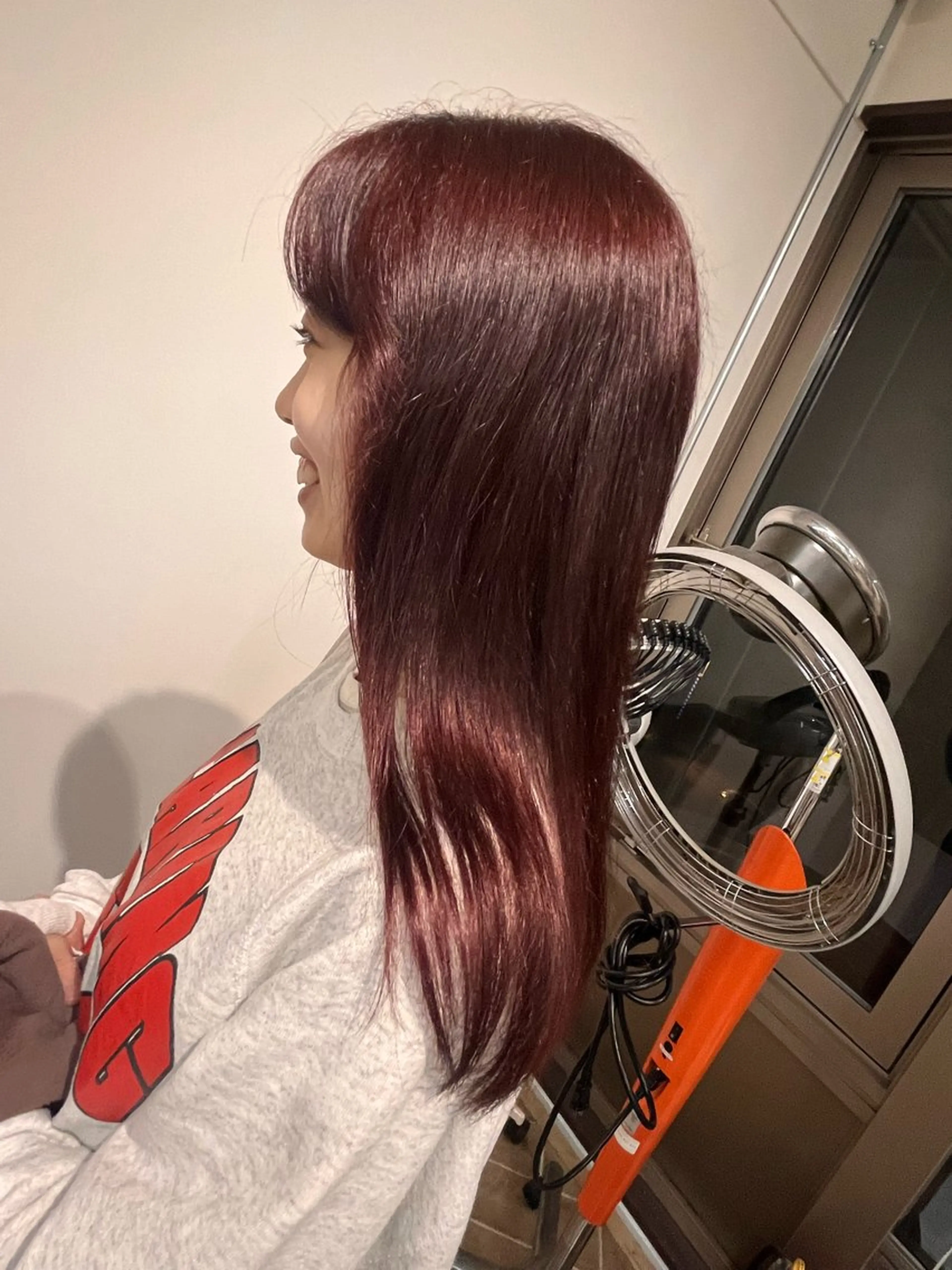 カラー ブラウンカラー レッドカラー LUVISM万代 佐藤里咲/新潟万代のヘアスタイル