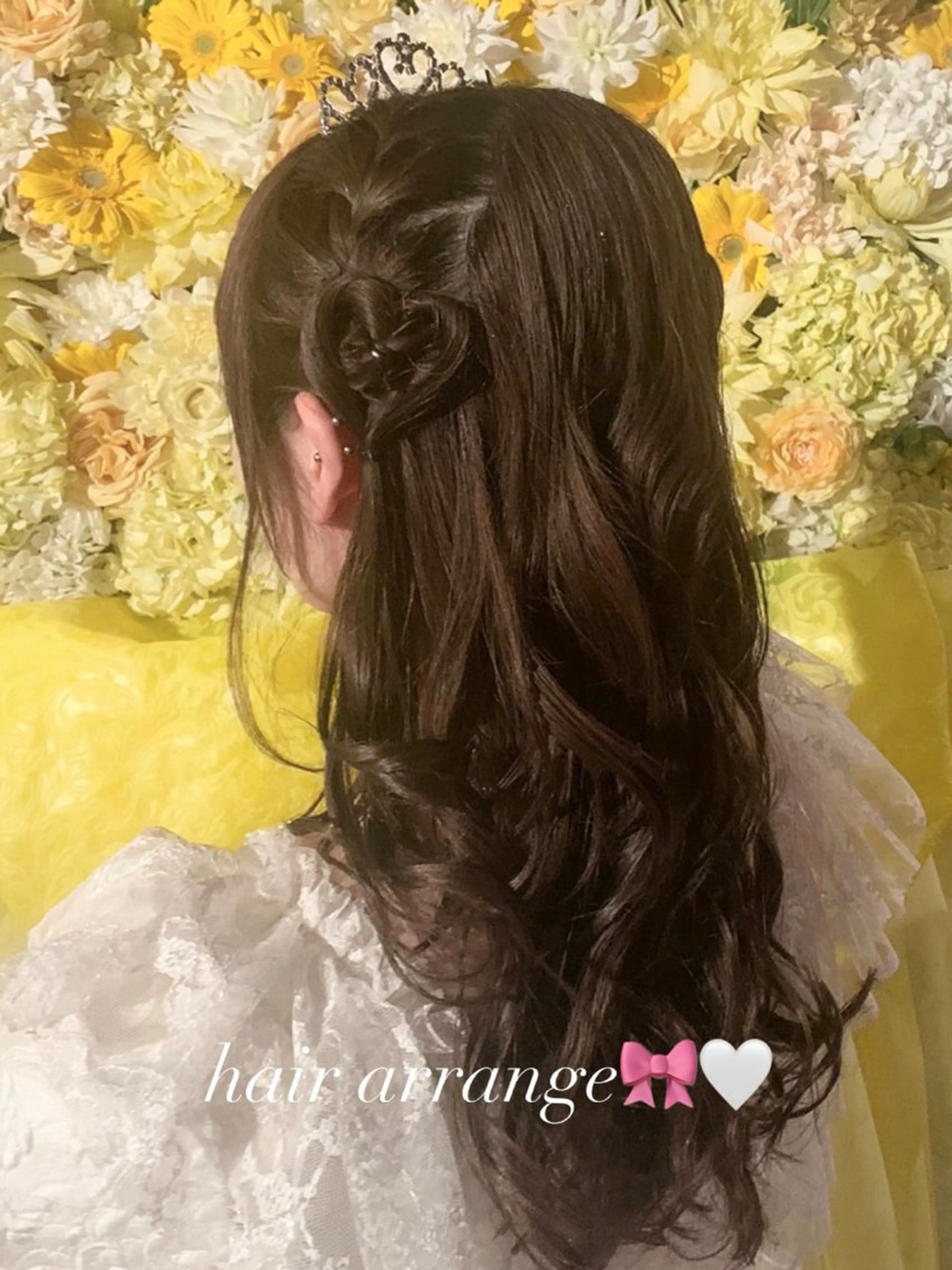 セミロング ヘアアレンジ ヘアセット 🩰モテ艶girly ヘア🐇彩香‎🪡♡のヘアスタイル