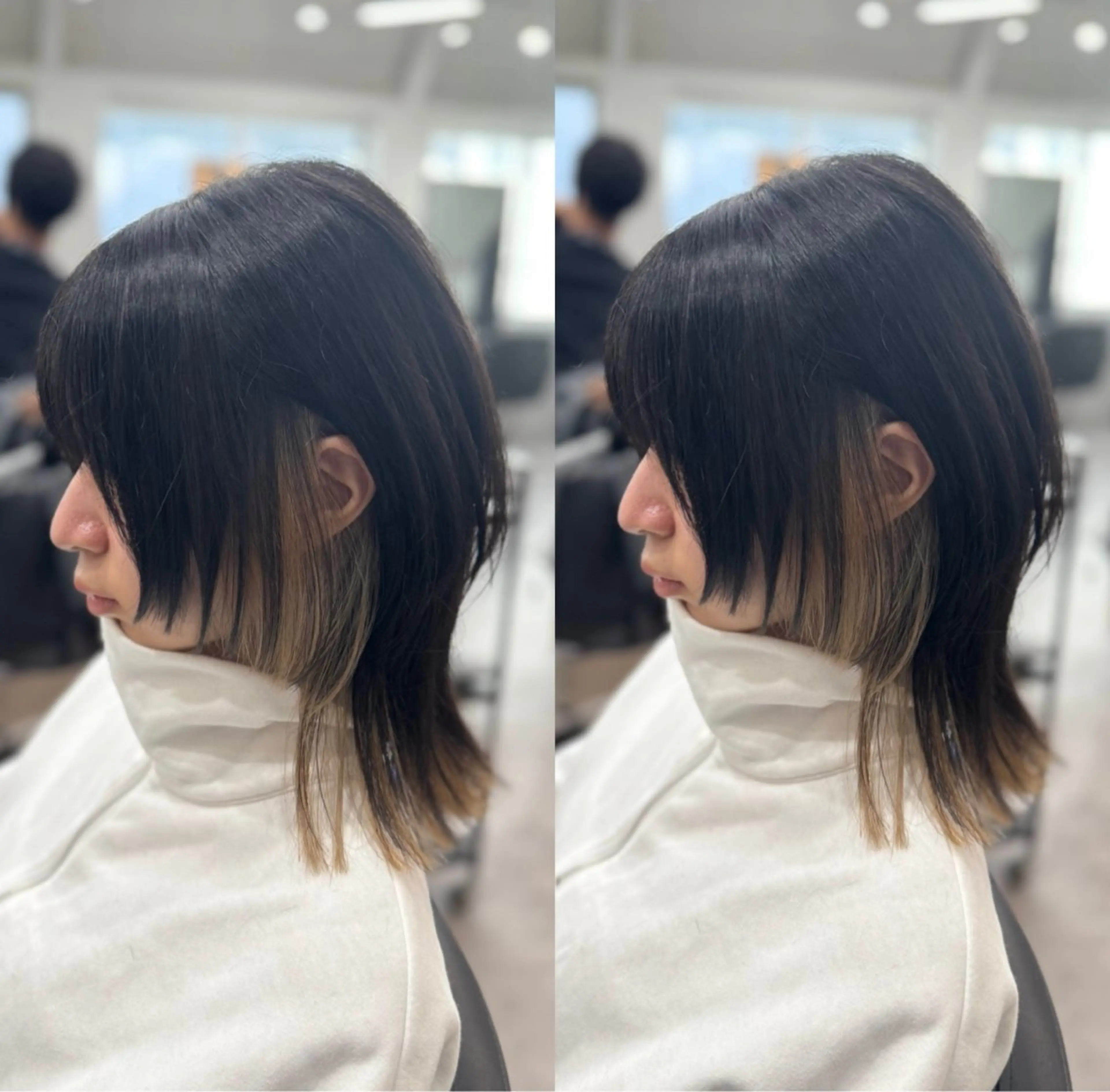 ミディアム カラー 🎀盛れる顔周り×レ イヤー×透明感/米田のヘアスタイル