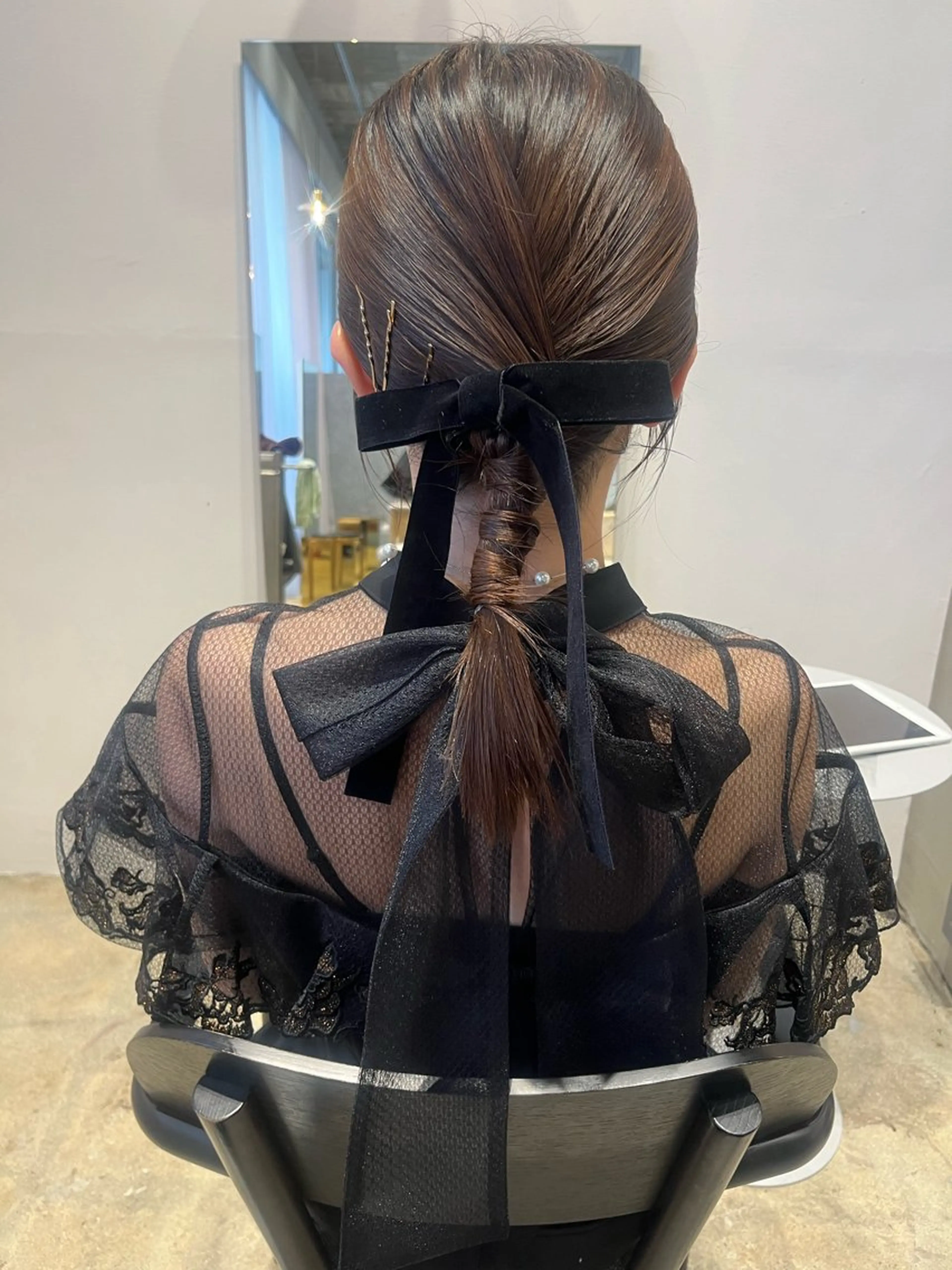 ロング 藤井 美歩/赤髪のヘアスタイル