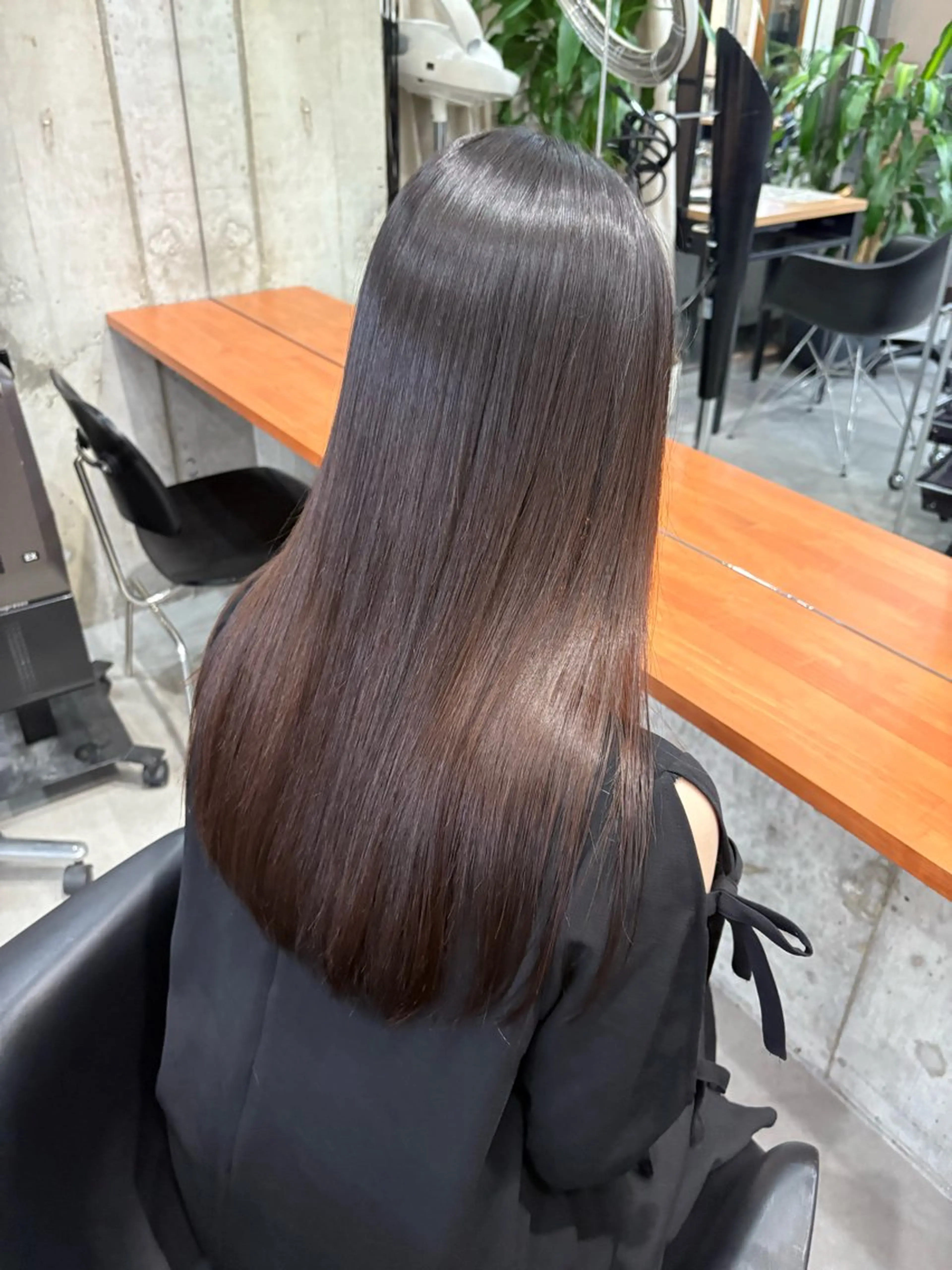 ロング 縮毛矯正 トリートメント 髪質改善／縮毛矯正 関根青葉のヘアスタイル