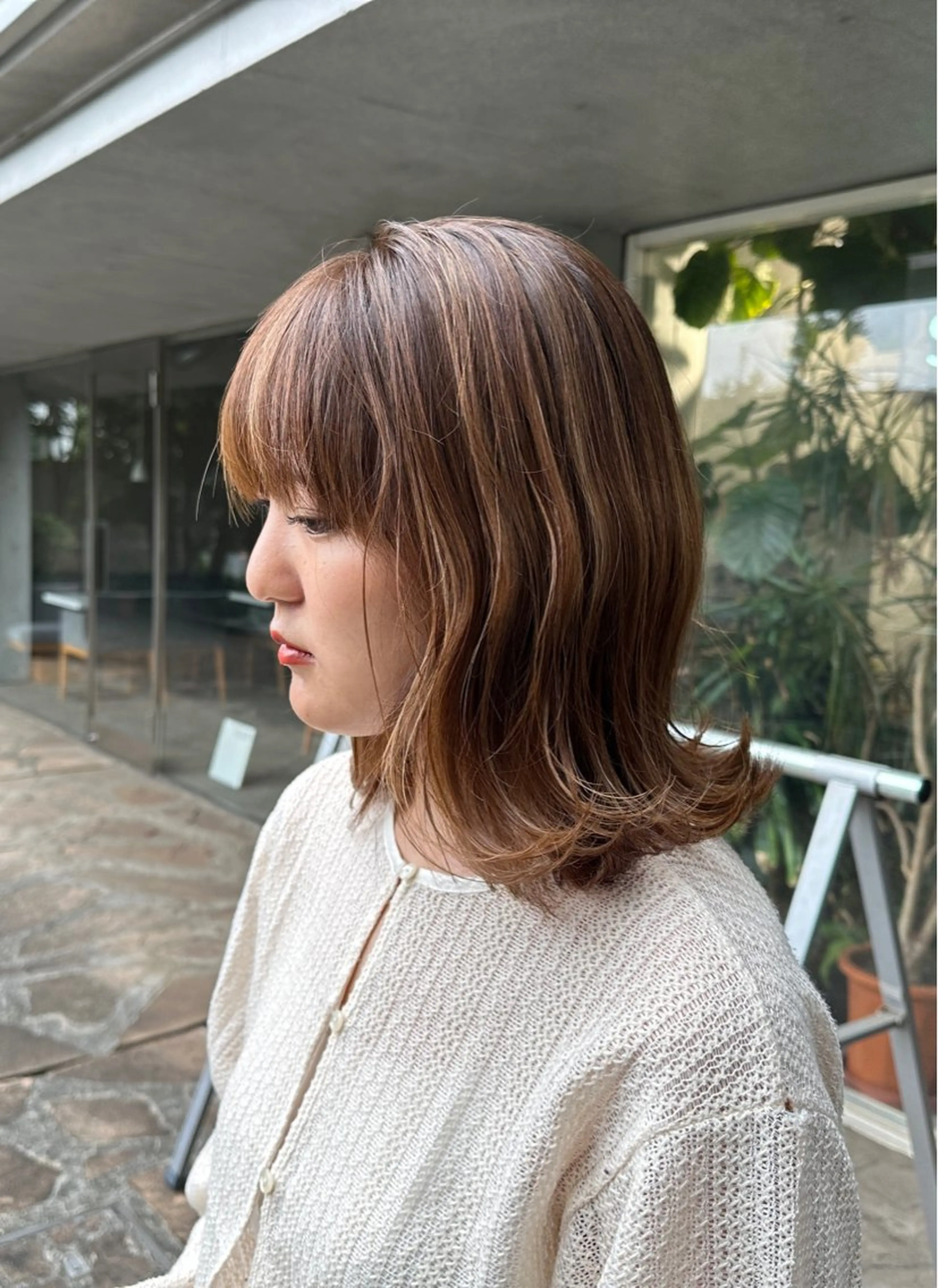 ミディアム ハイライト tokute高円寺 🌈小倉🌈のヘアスタイル