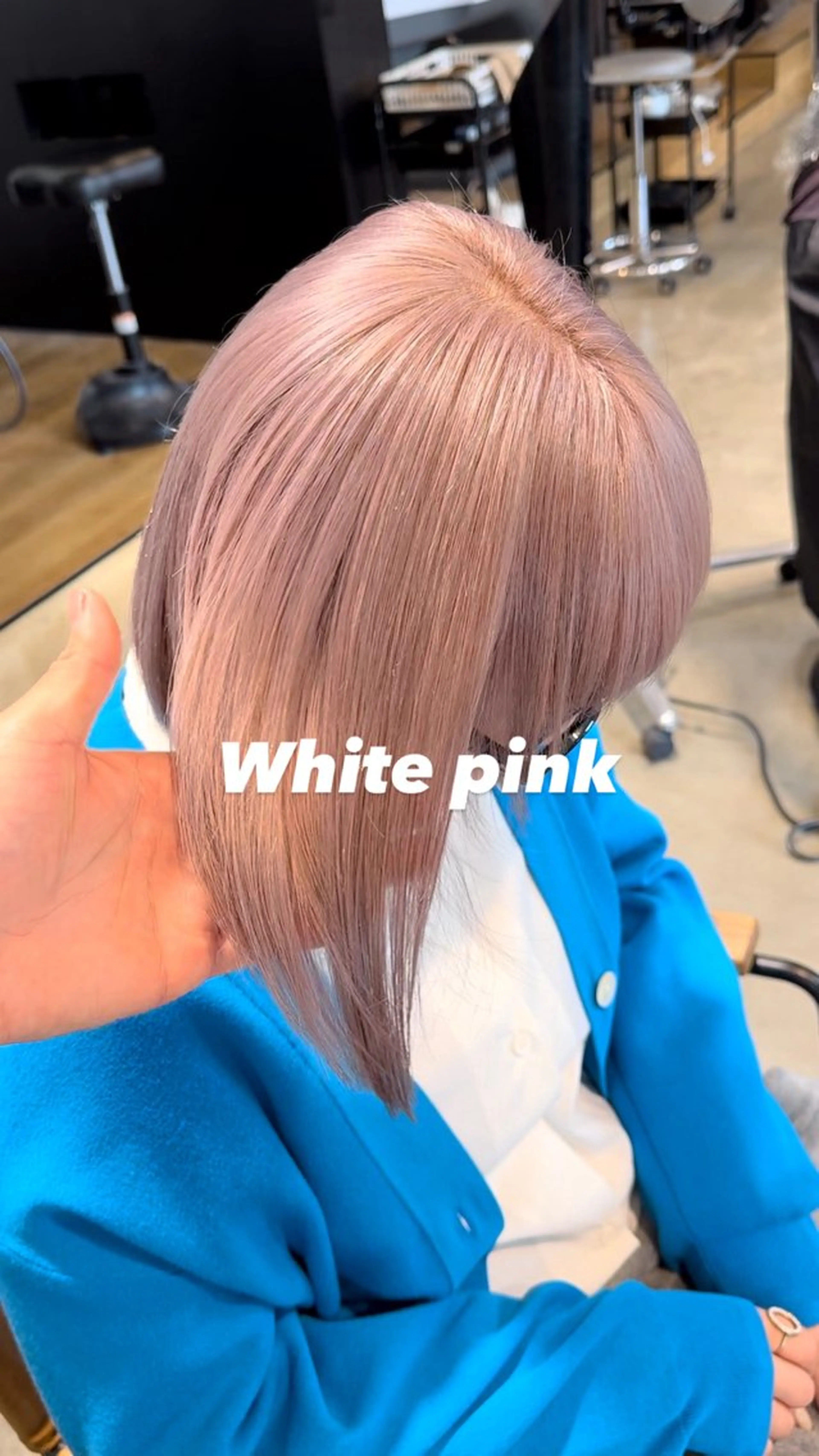 ショート カラー ブリーチ ピンクカラー ホワイトピンク 各務原/カラー/ブリ ーチお任せください!のヘアスタイル