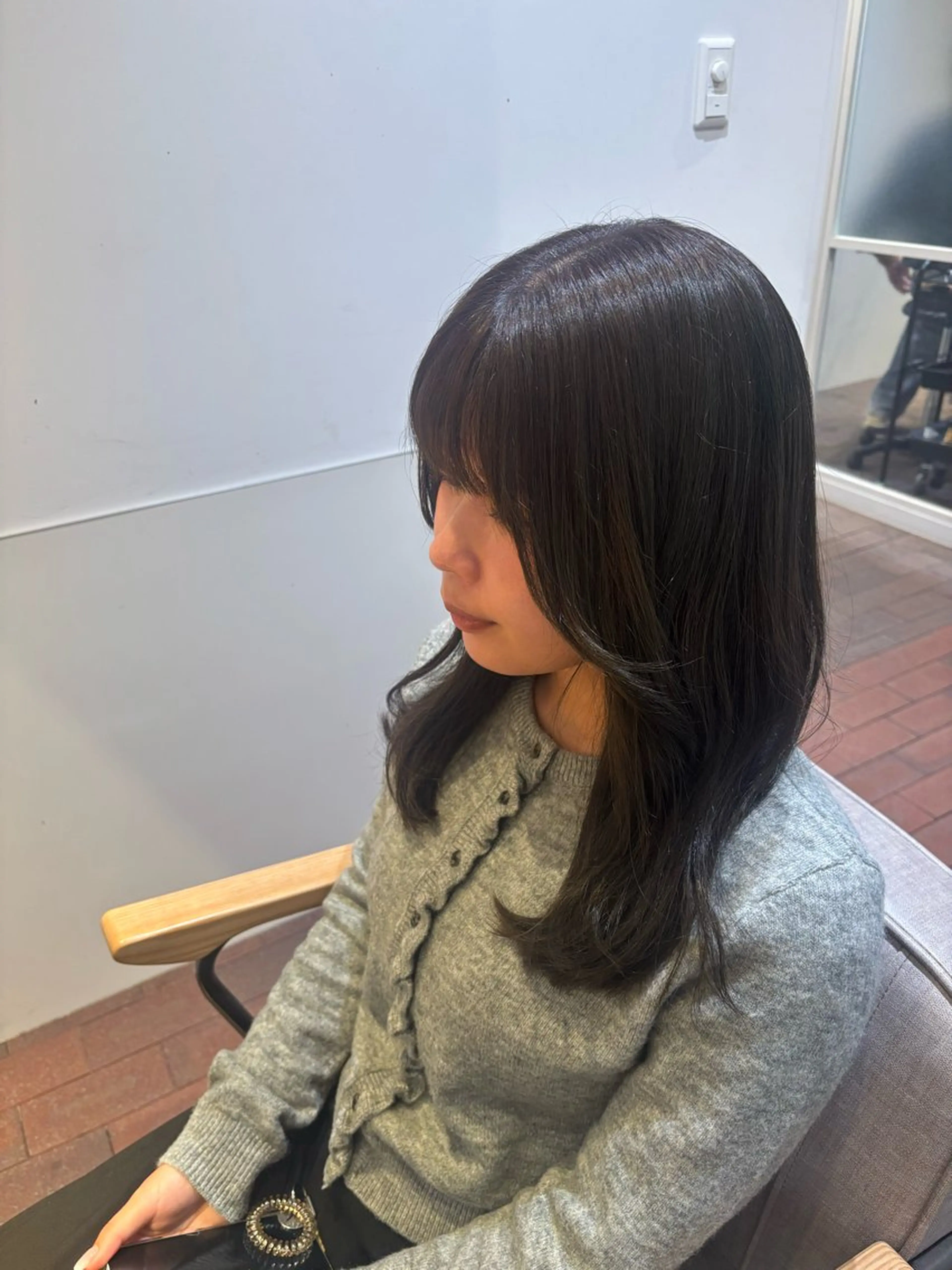 ロング カラー ベージュカラー カット ヘアカラー トリートメント ショート／ミニボブ マンツーマン/マユコのヘアスタイル