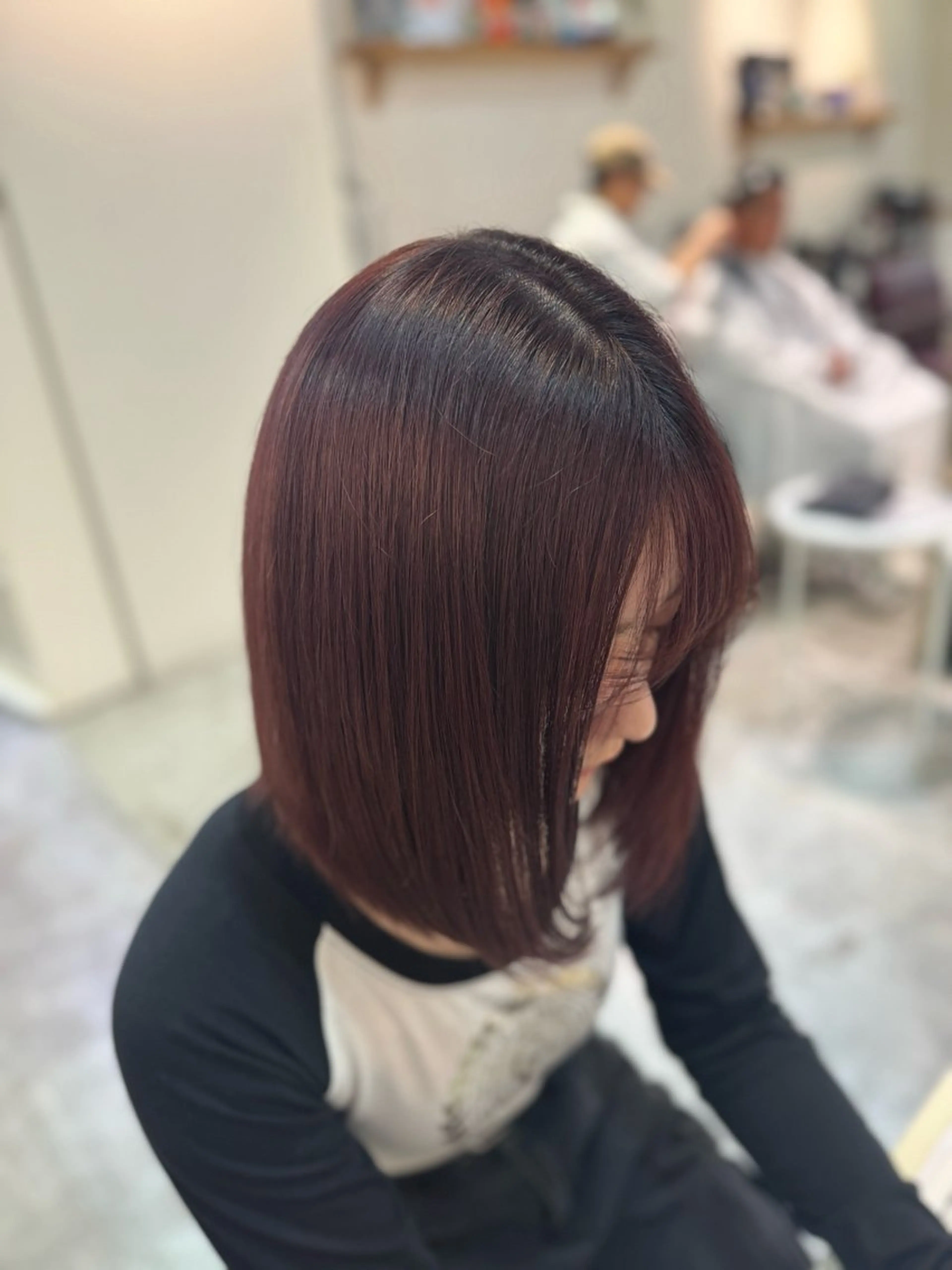 ミディアム カラー ブリーチ レッドカラー 髪質改善 ヘアカラー トリートメント 髪質改善・デザイン 特化Shion🦊のヘアスタイル