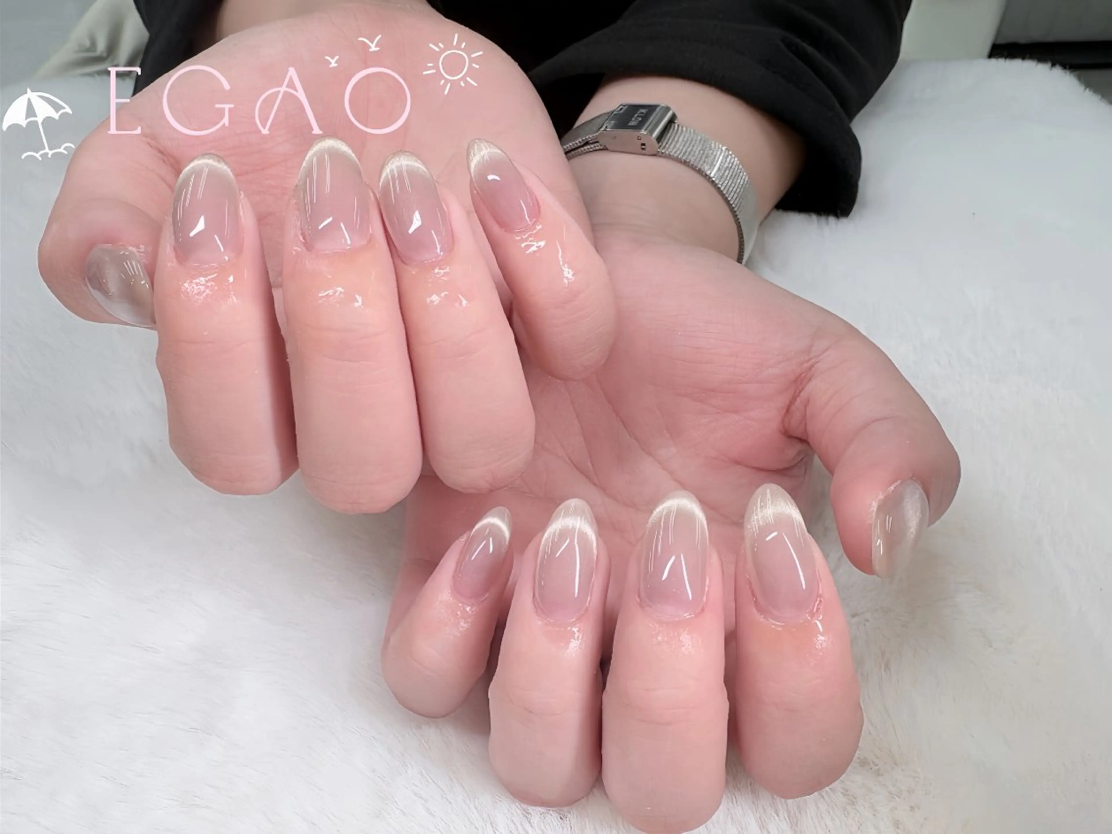 ネイル アートネイル フットネイル フレンチネイル ジェルネイル グラデーション ハンドネイル Egao Nail Salonのネイルデザイン
