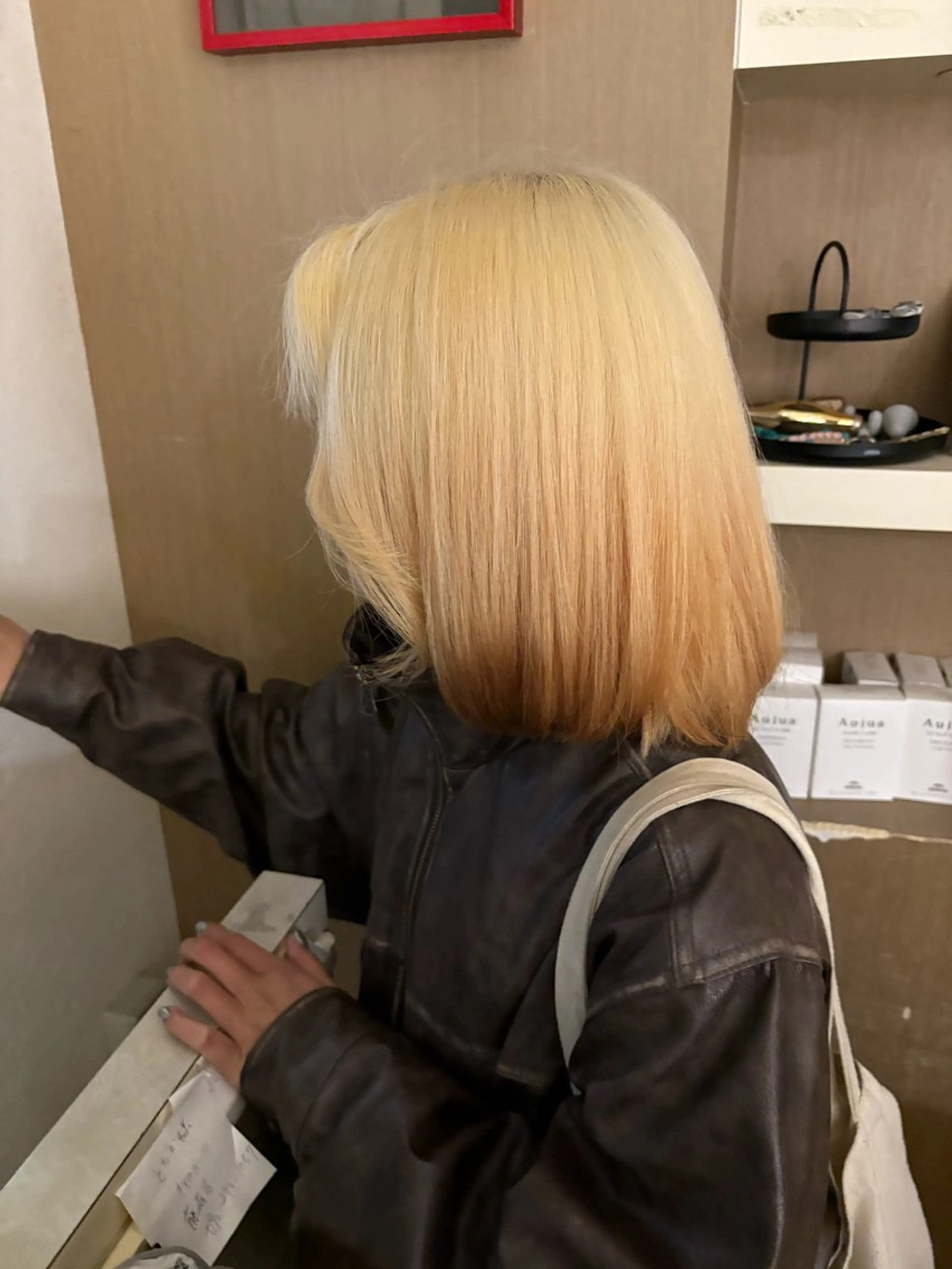 ミディアム ヘアカラー あいり 福岡美容師のヘアスタイル