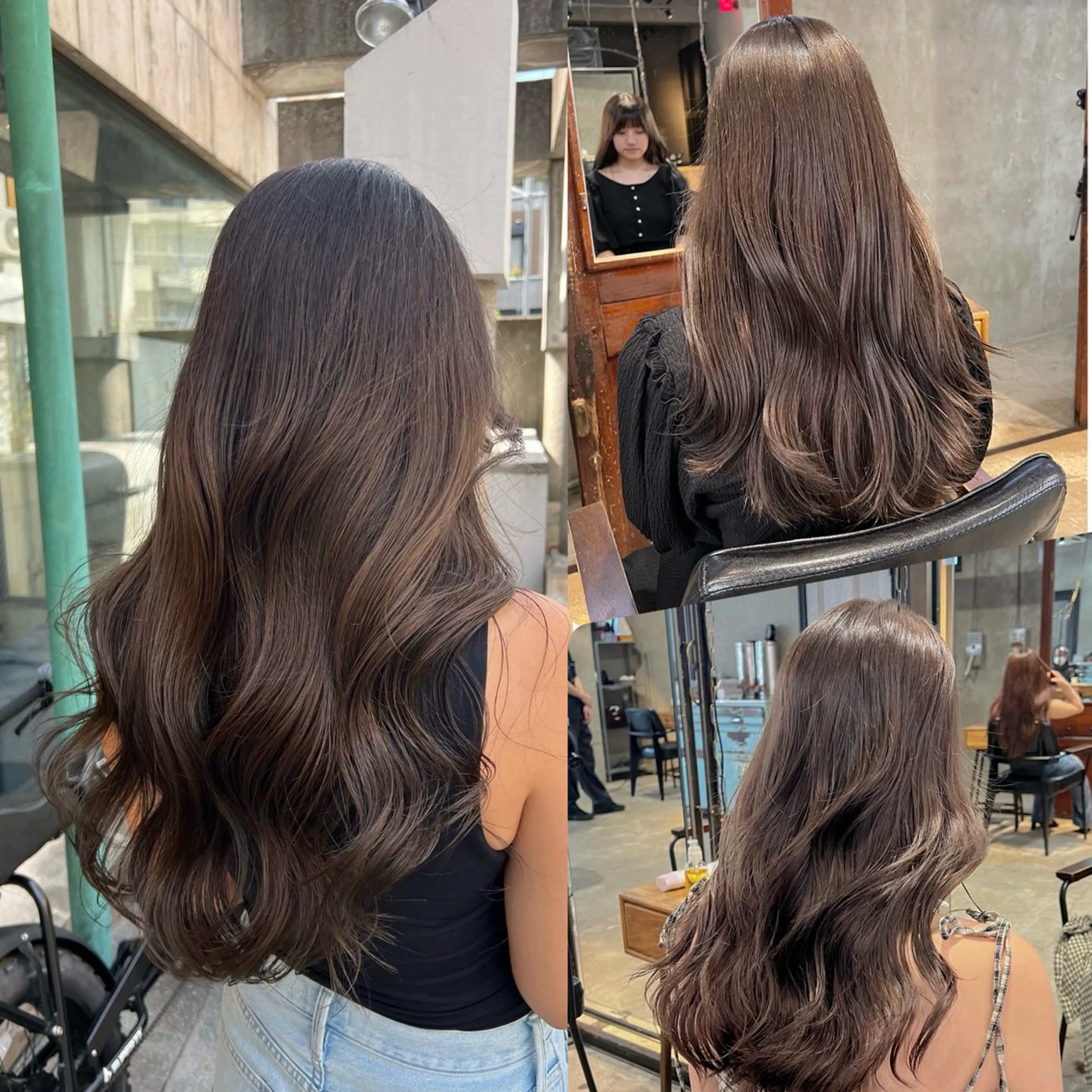 ロング カラー ヘアアレンジ ブリーチ 透明感カラー ダブルカラー ブリーチなしカラー カット ヘアカラー トリートメント 透明感/艶髪矯正 🪐takushiのヘアスタイル