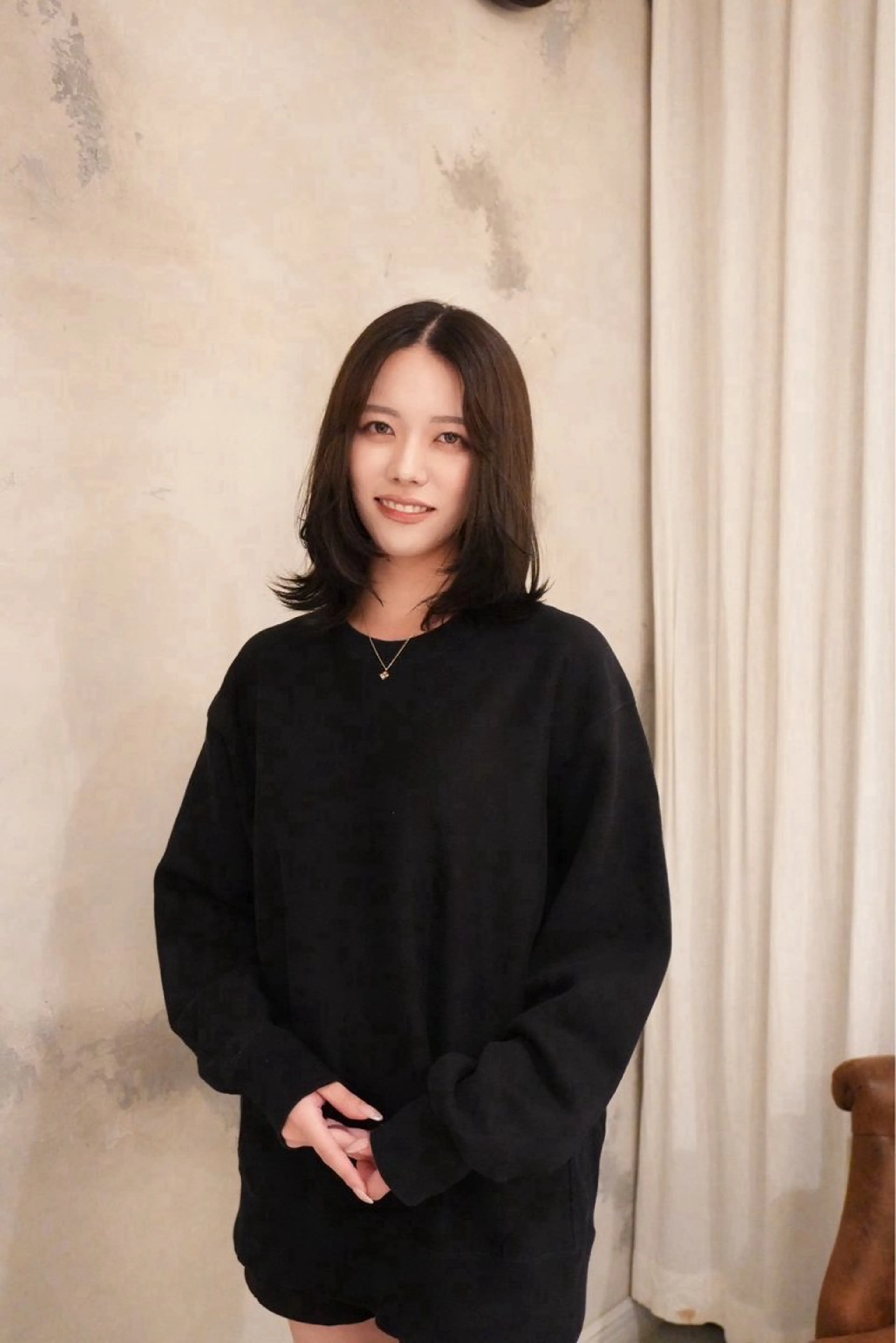 ミディアム カラー なかやま れいかのヘアスタイル