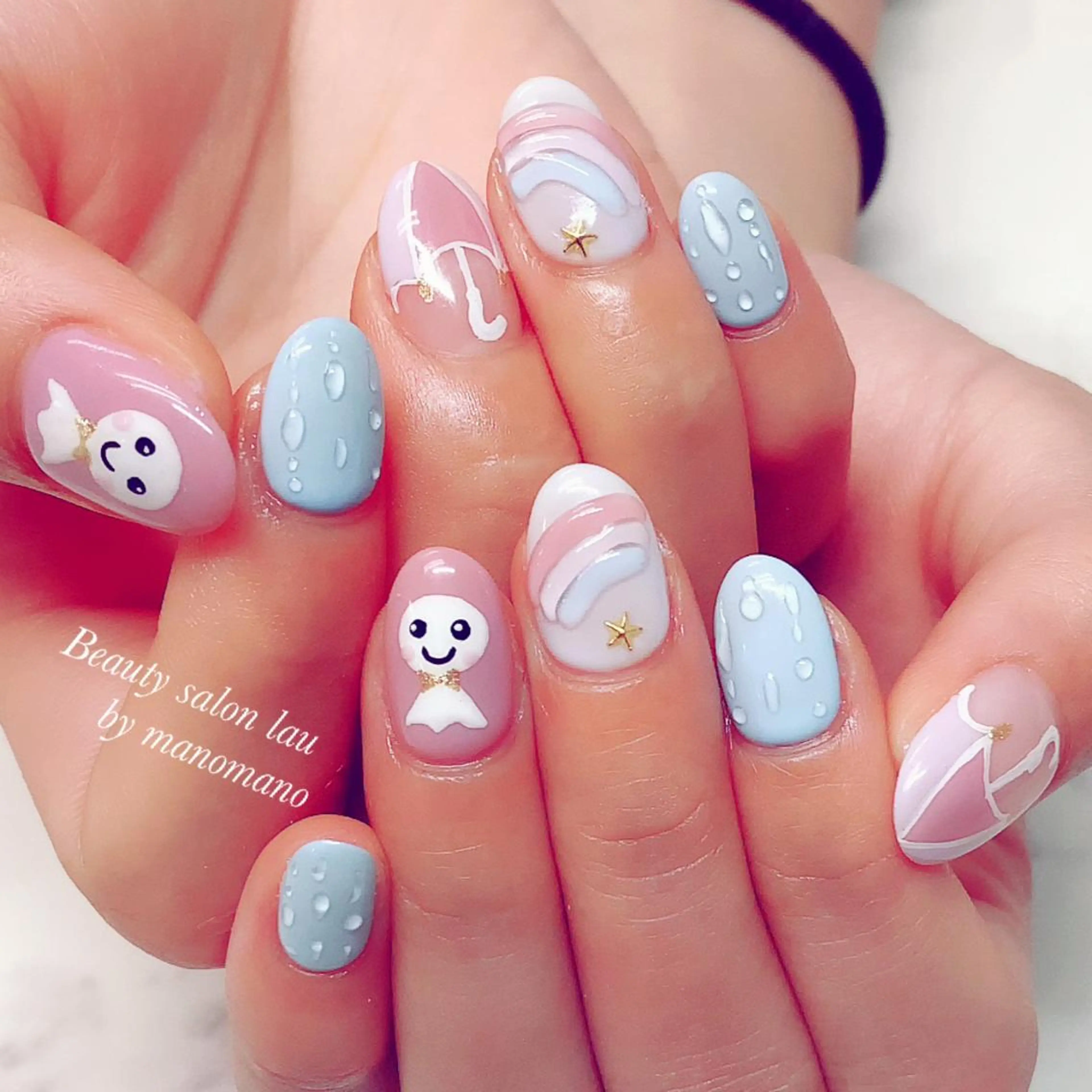 ネイル ハンドネイル ラウバイマノマノ なかざとのネイルデザイン