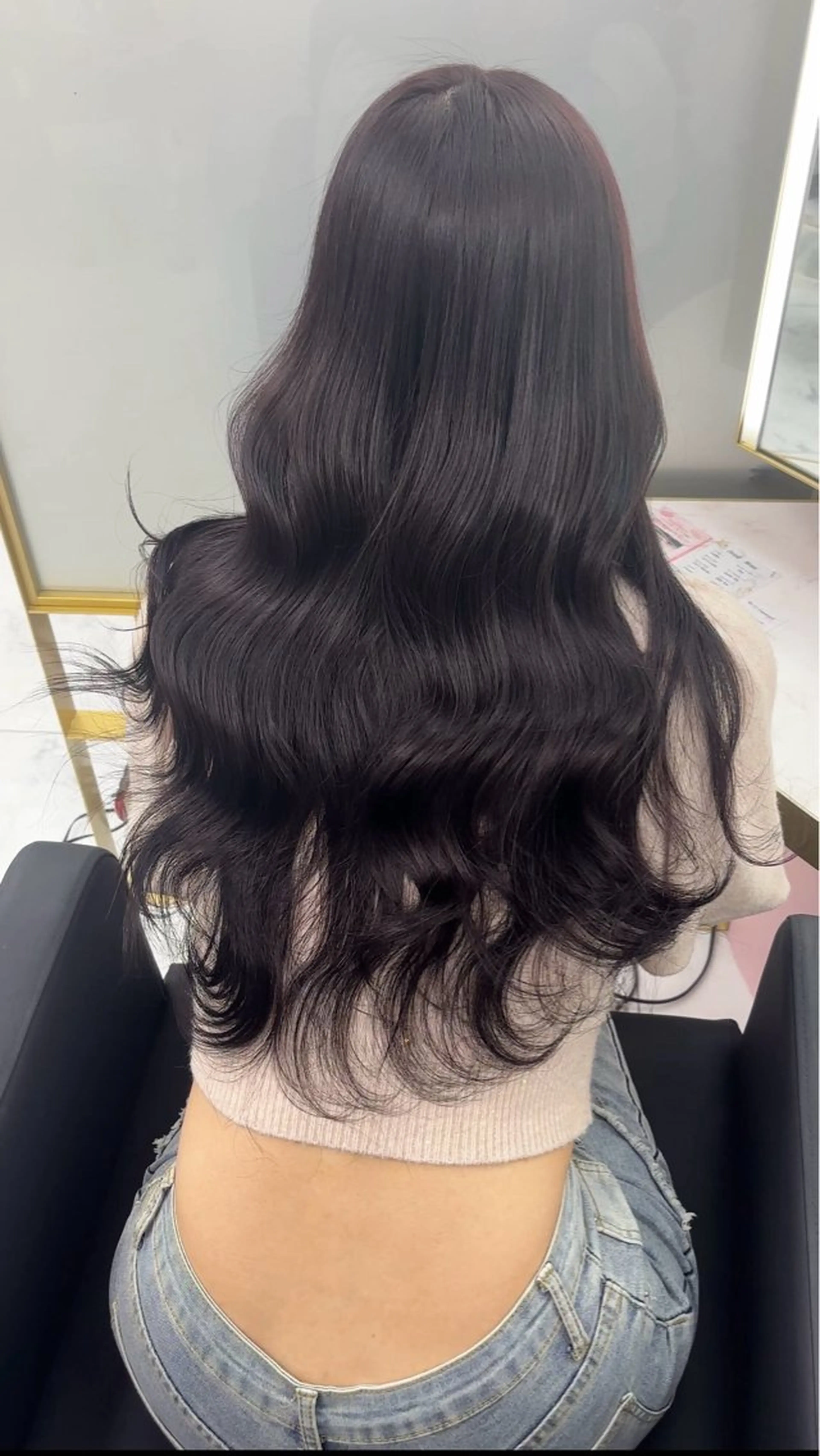 ロング ヘアカラー ラベンダーカラー ♡Wakana♡のヘアスタイル