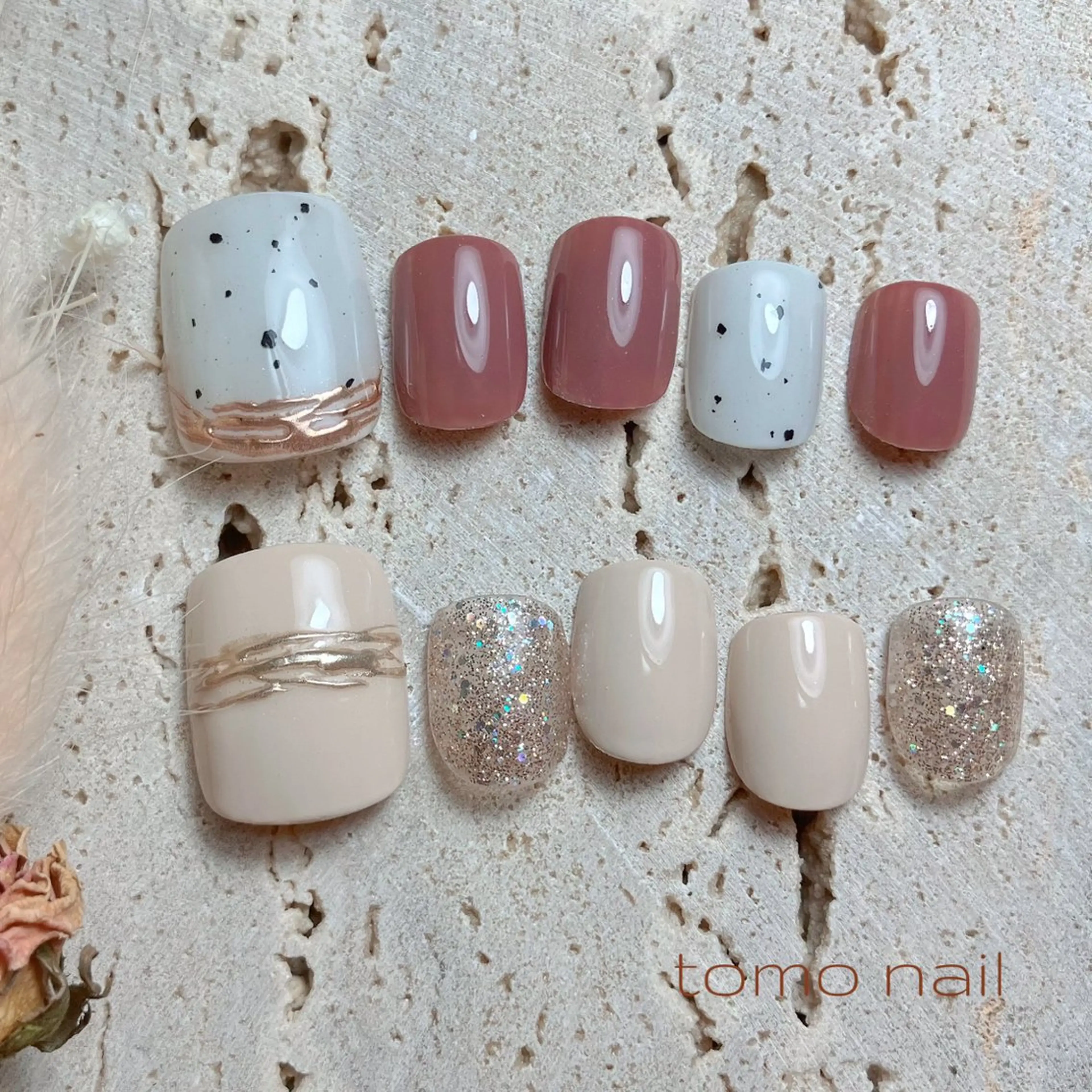 ネイル ジェルネイル フットネイル Private nail salon Lune【リュヌ】所属・nail salon tomoのネイルデザイン