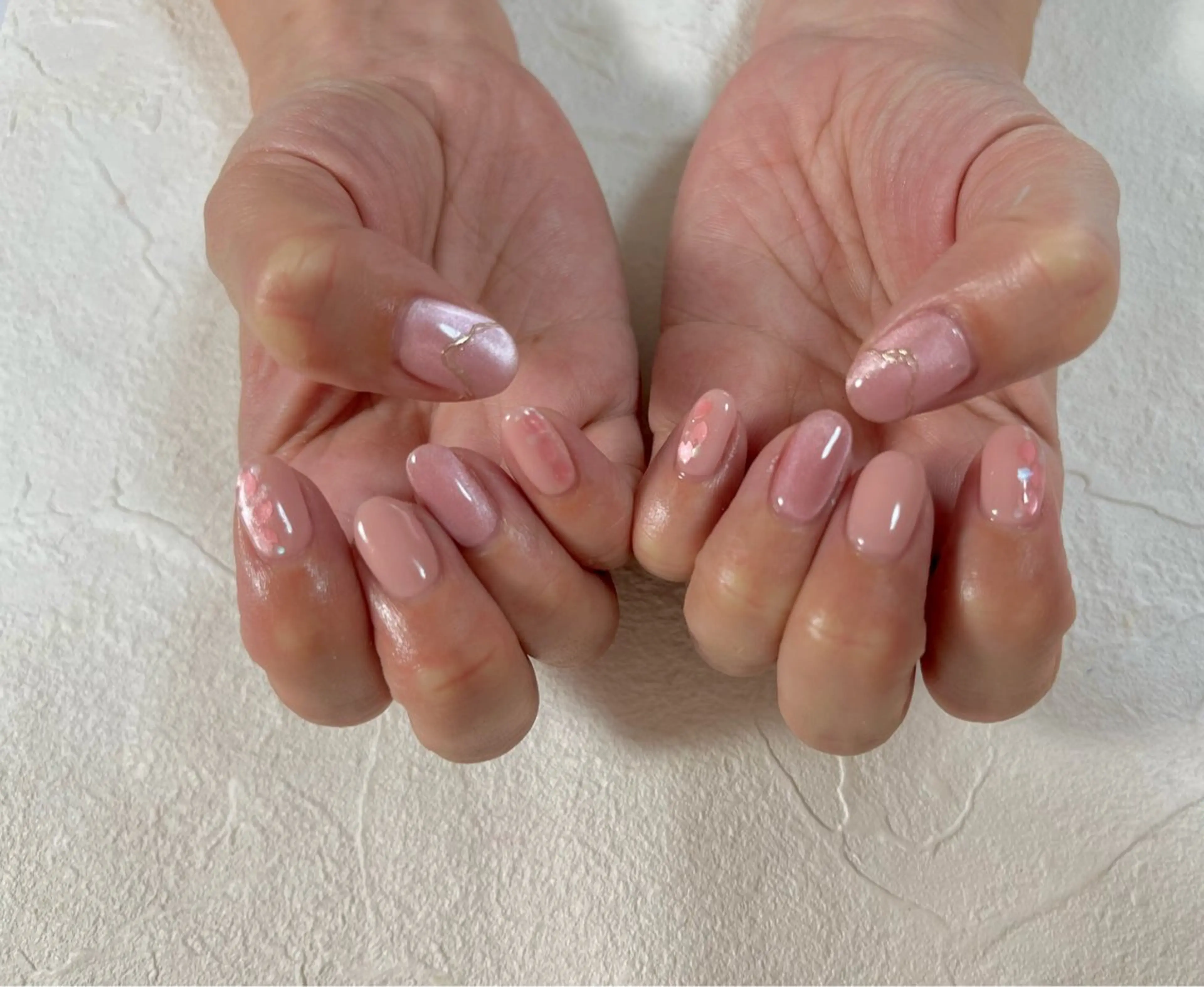 ネイル オーロラネイル フラワーネイル フットネイル フレンチネイル ジェルネイル kiki nail たまプラーザのネイルデザイン