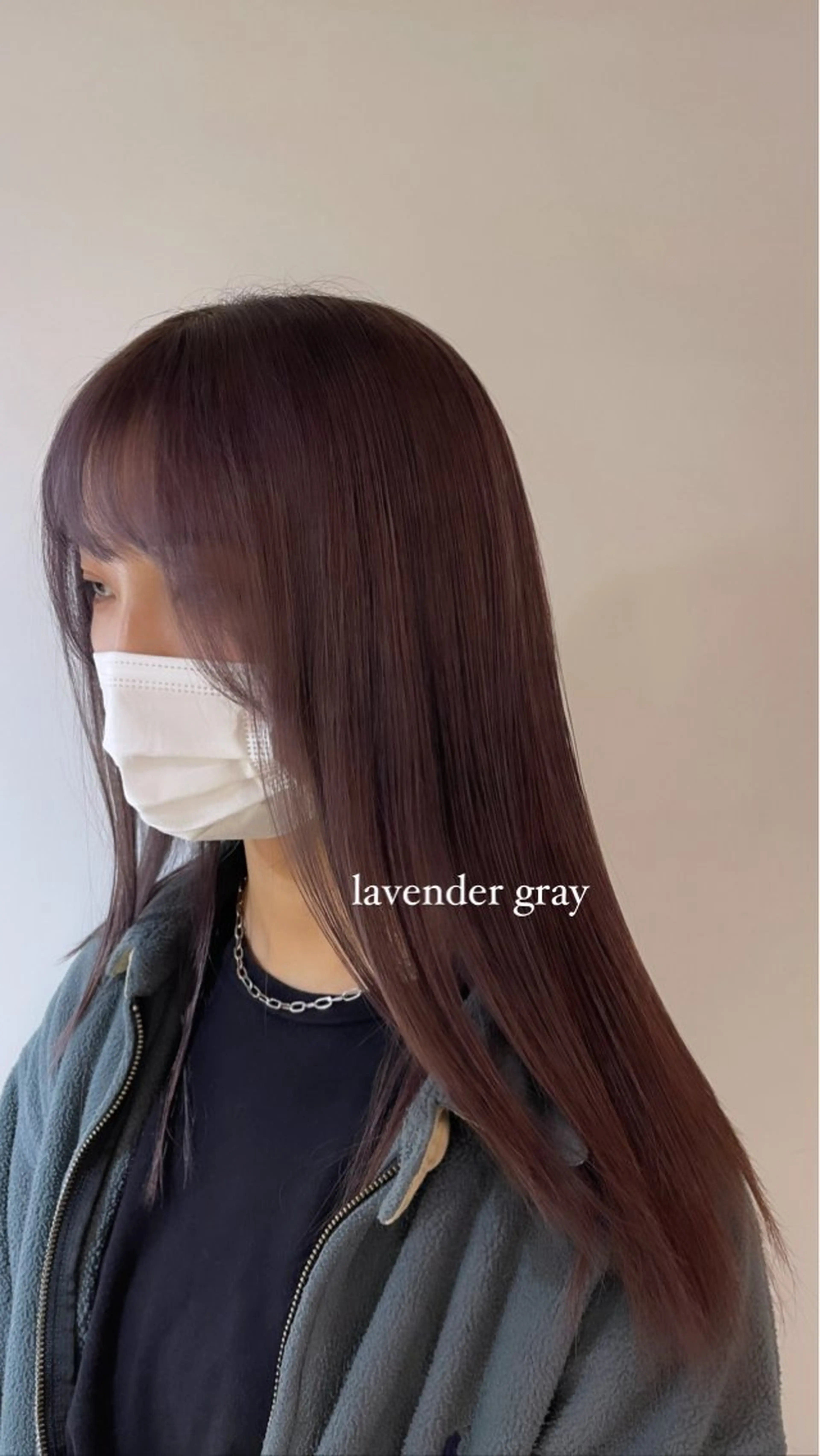カラー ブリーチ 透明感カラー ダブルカラー グレージュ ラベンダーカラー ヘアカラー レイヤー/ボブ /河内温太のヘアスタイル