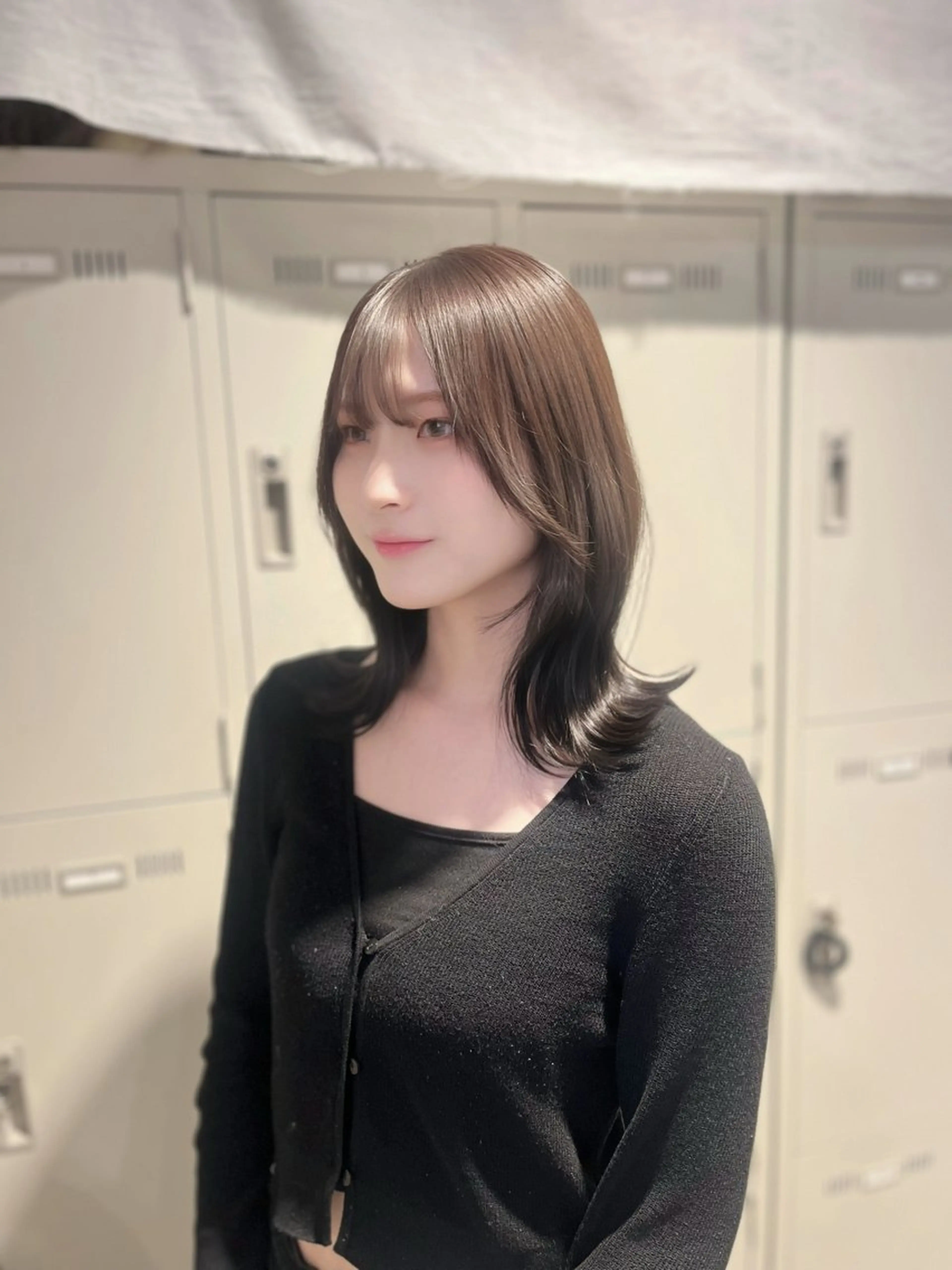 カラー ヘアカラー トリートメント 🍒レイヤーカット/ 暖色カラー🍒のヘアスタイル