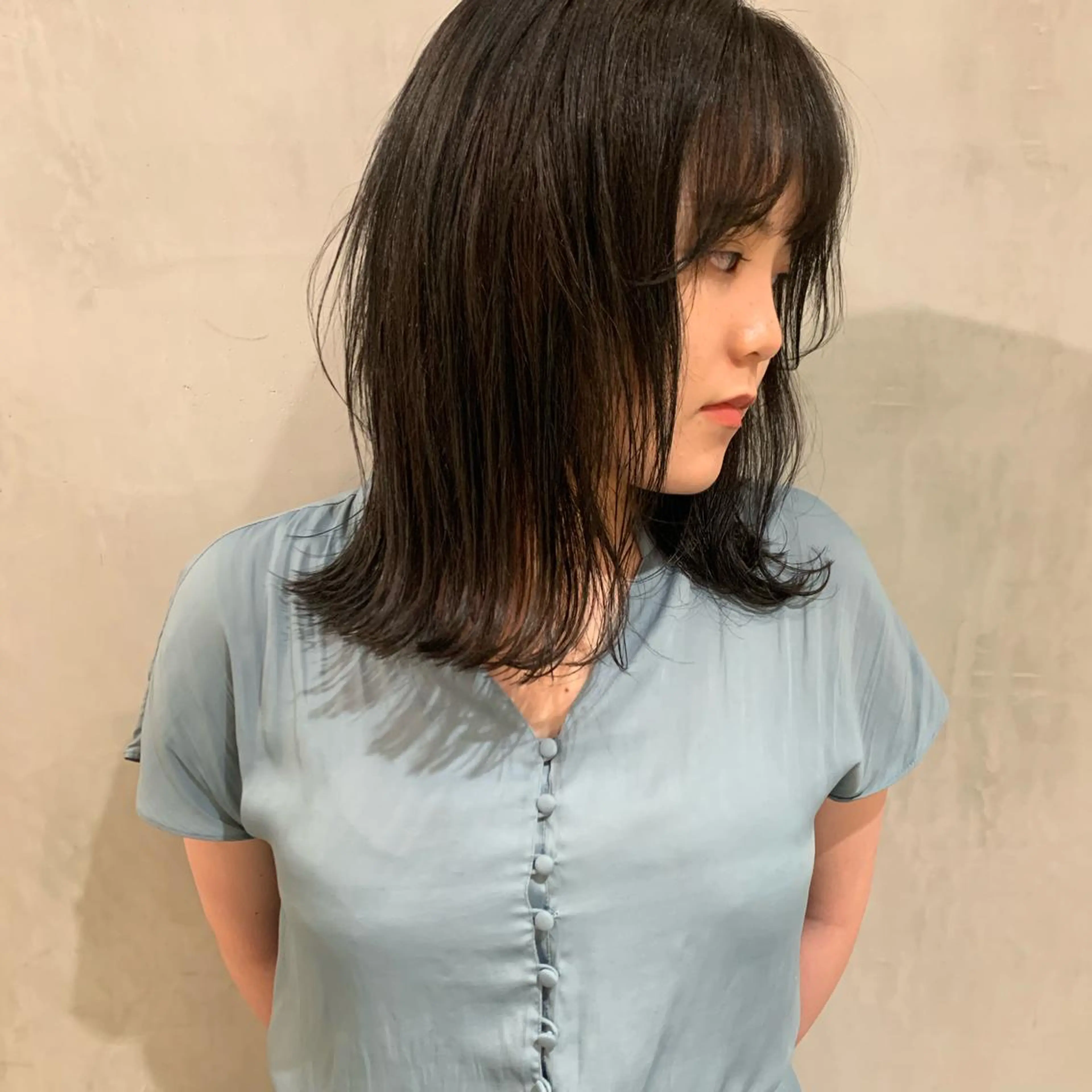 セミロング カラー カット ヘアカラー トリートメント アンニュイヘア🪽 ayumiのヘアスタイル