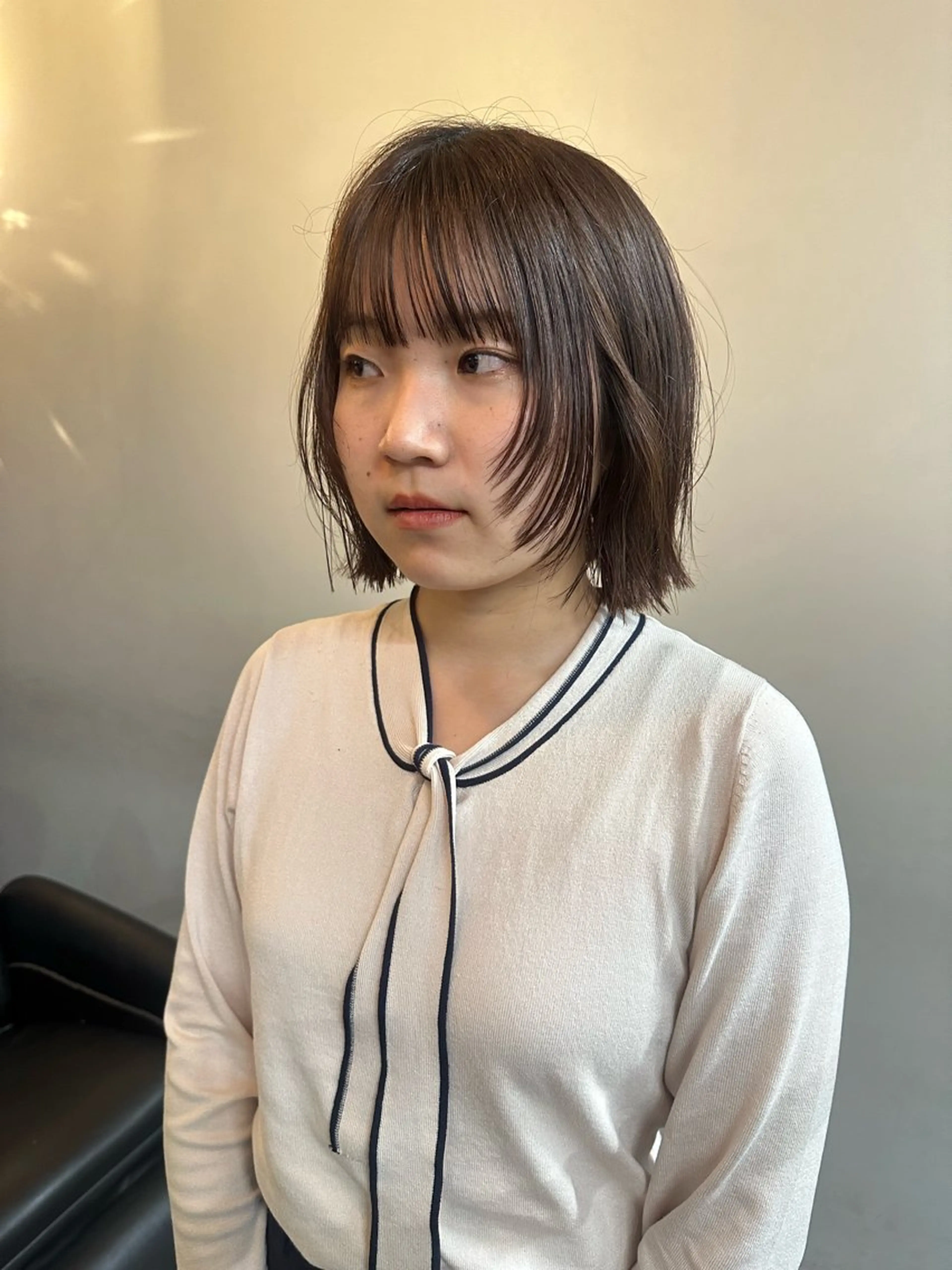 ショート ボブレイヤー ボブ 顔まわりレイヤー レイヤーカット 似合わせカット saya🎀似合わせ レイヤーカットのヘアスタイル