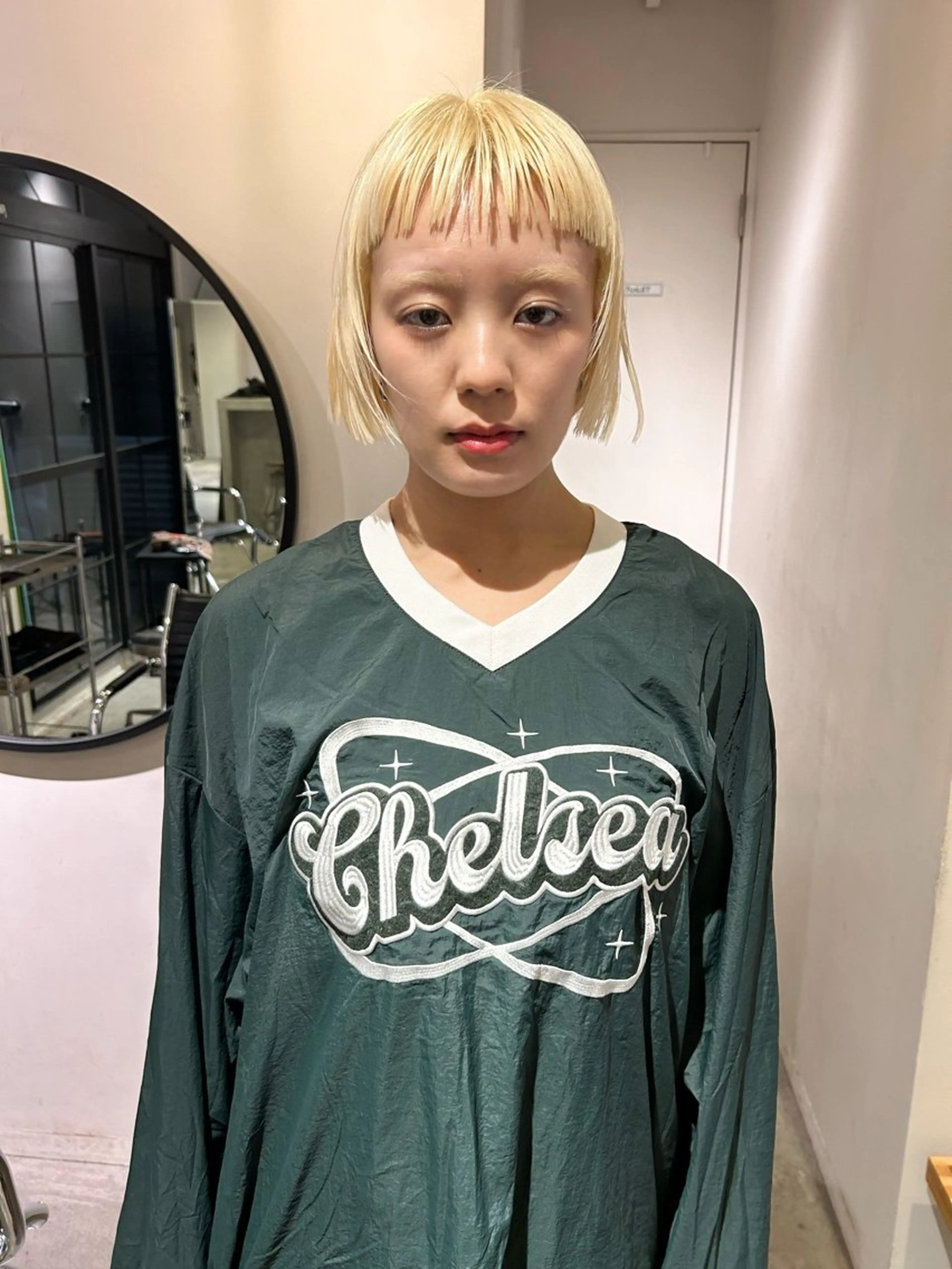 ショート カラー ブロンド ボブ ショートヘア カット ヘアカラー トリートメント Loom.所属・村上雅人 ナチュラルモードのヘアスタイル